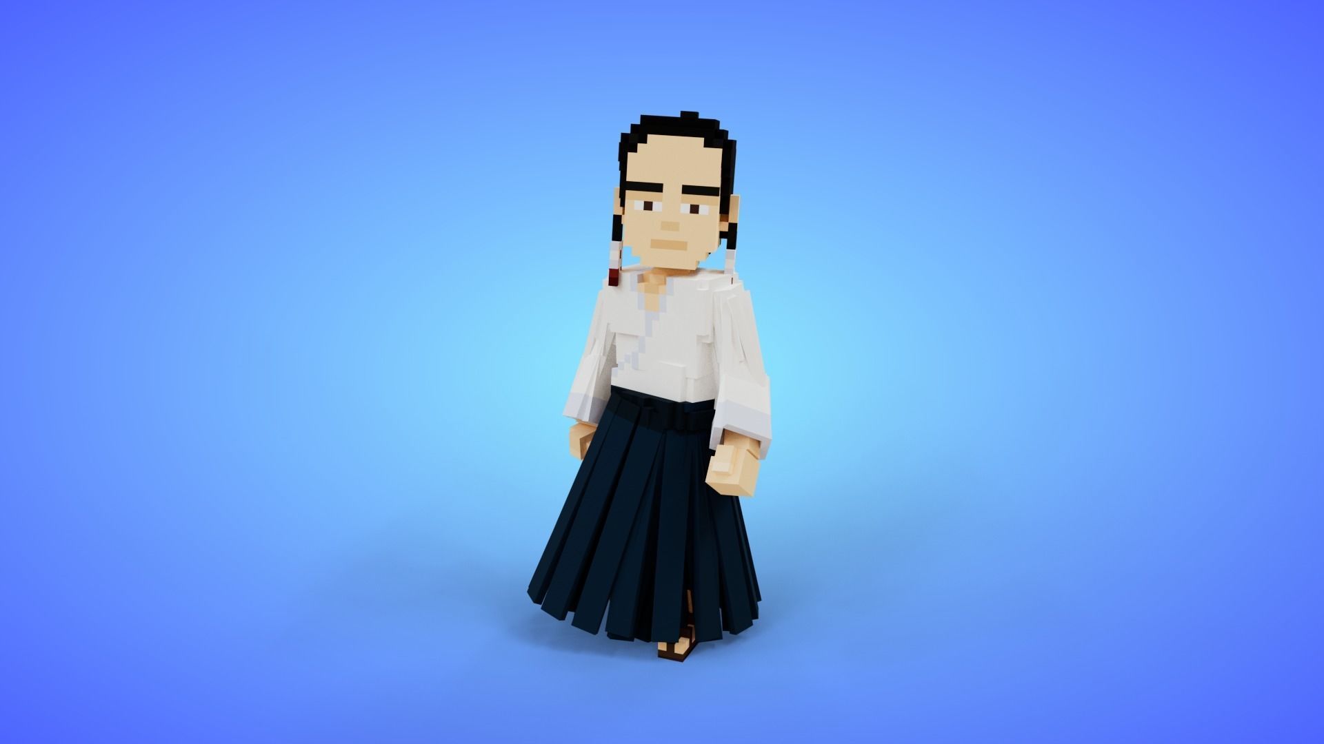 Voxel Characters Pack - Low Poly 3D Art Low-poly 3D model_17