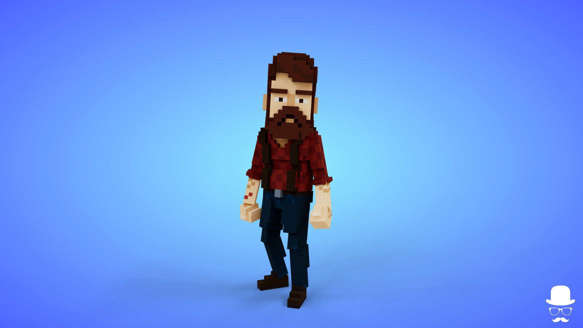 Voxel Characters Pack - Low Poly 3D Art Low-poly 3D model_22