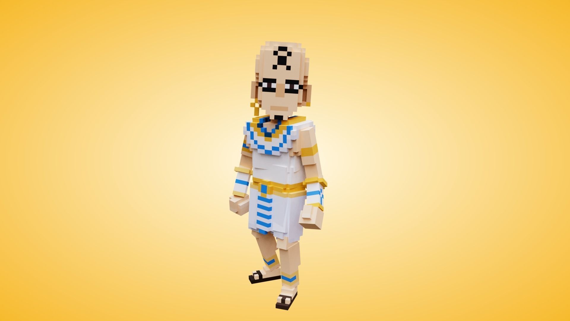 Voxel Characters Pack - Low Poly 3D Art Low-poly 3D model_11