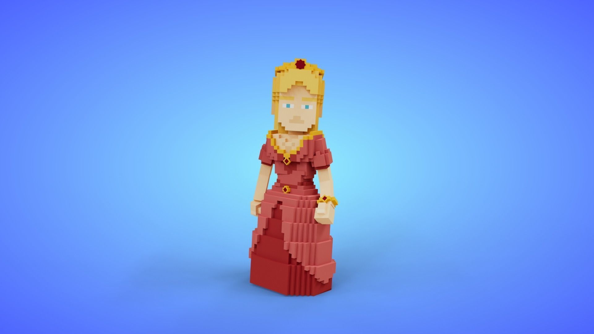 Voxel Characters Pack - Low Poly 3D Art Low-poly 3D model_31