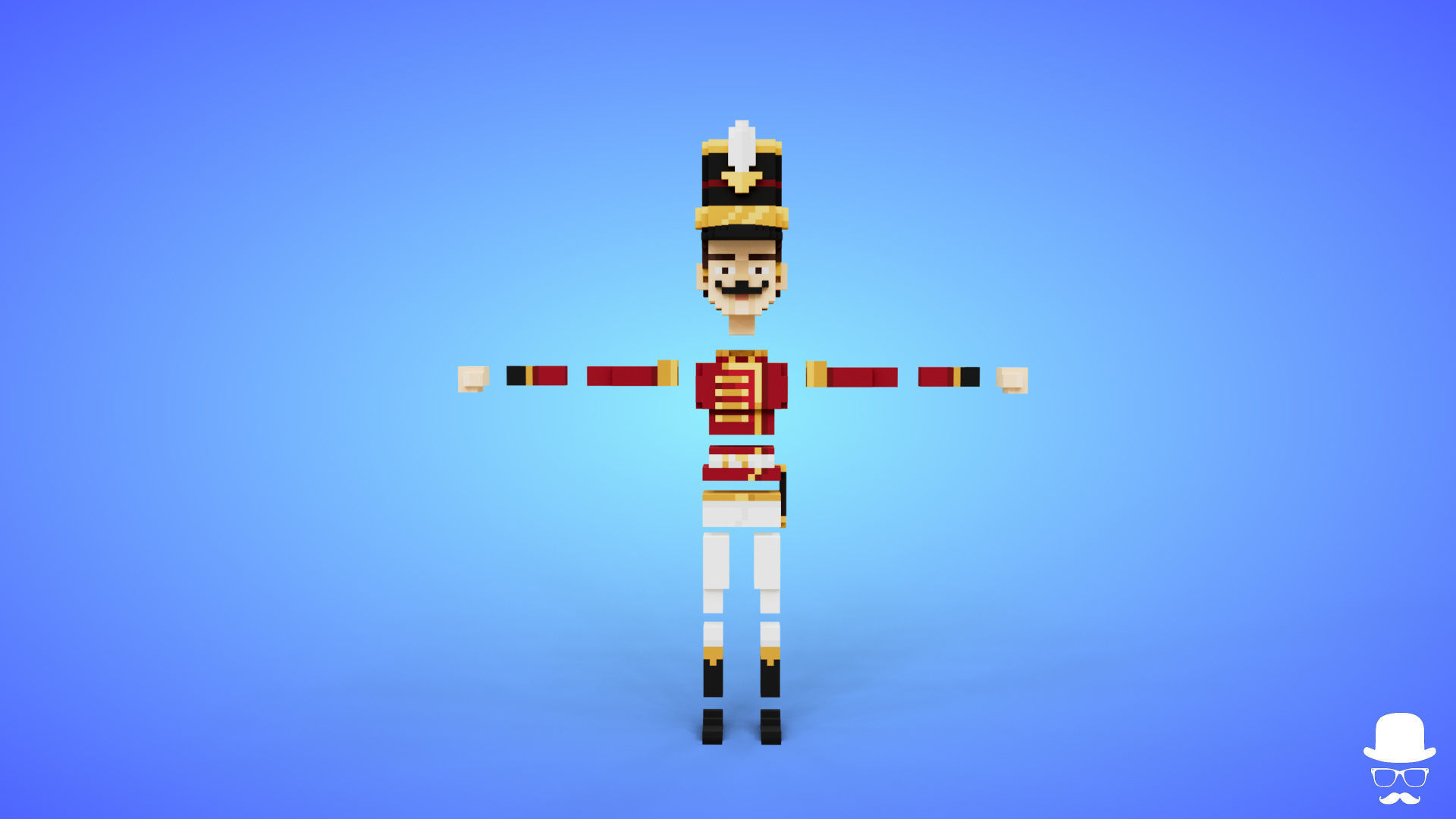 Voxel Characters Pack - Low Poly 3D Art Low-poly 3D model_1