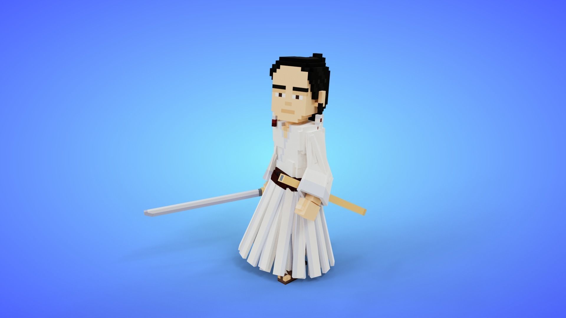 Voxel Characters Pack - Low Poly 3D Art Low-poly 3D model_15