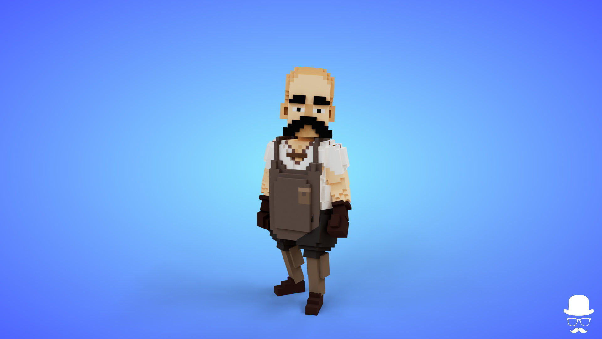 Voxel Characters Pack - Low Poly 3D Art Low-poly 3D model_25