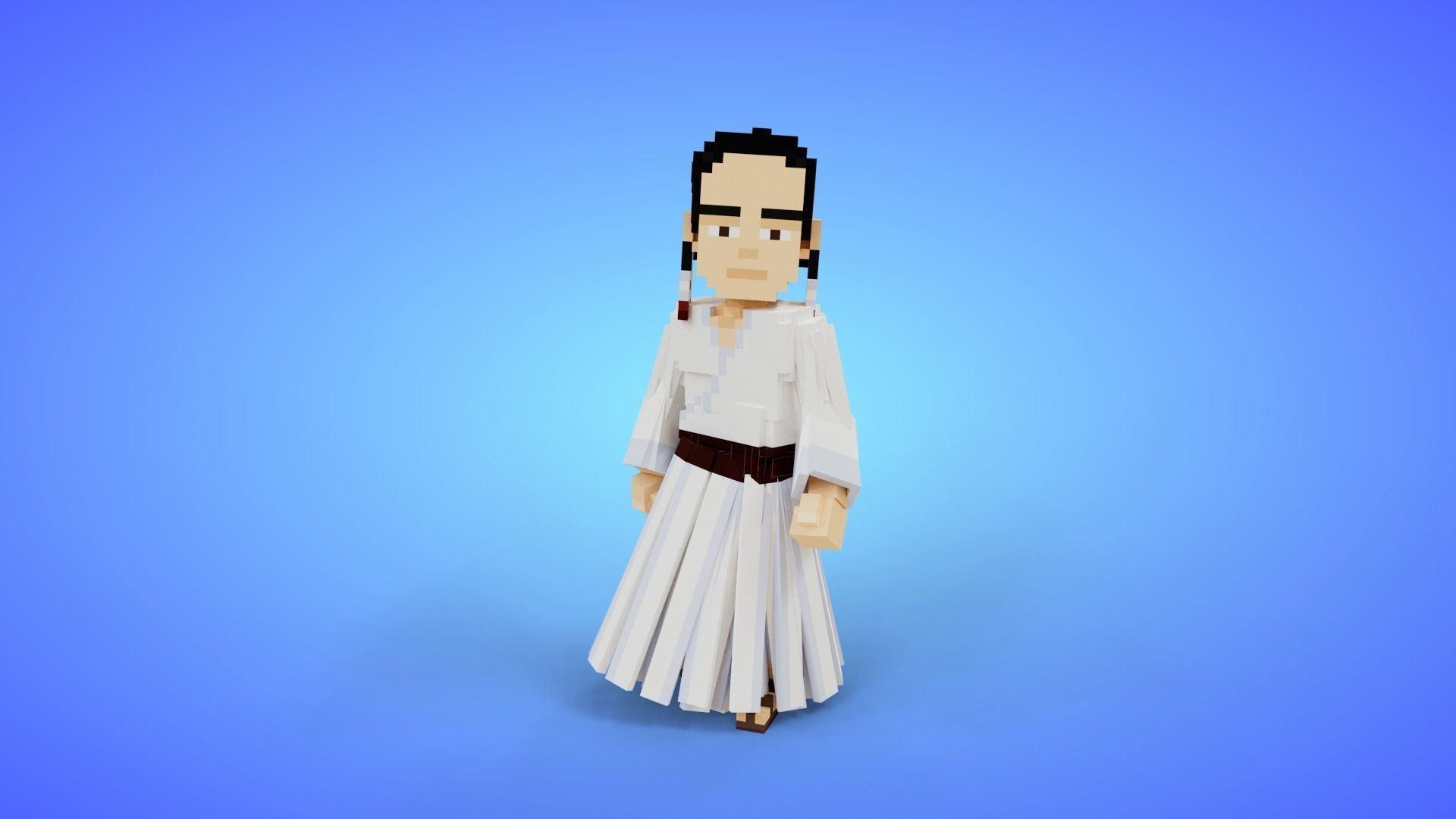 Voxel Characters Pack - Low Poly 3D Art Low-poly 3D model_16