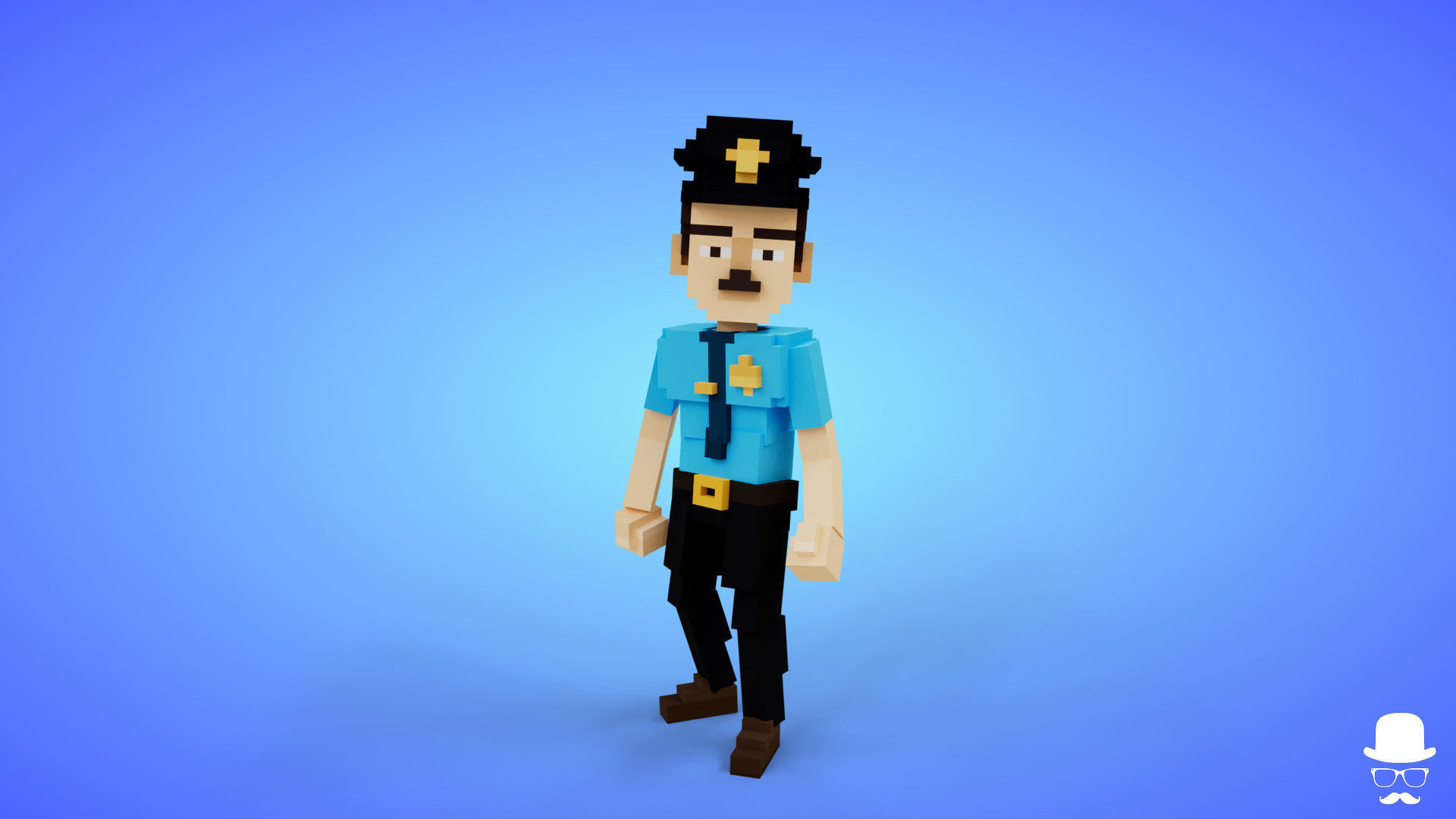 Voxel Characters Pack - Low Poly 3D Art Low-poly 3D model_30