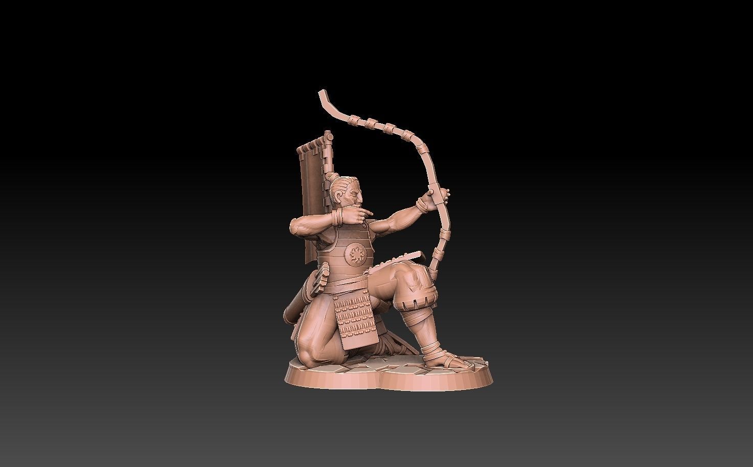 Ashigaru Archer Regiment 3D print model_5