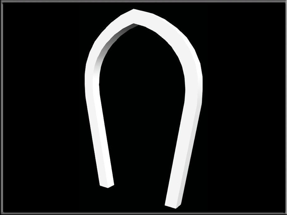 Pointed Horseshe Arch Low-poly 3D model_4