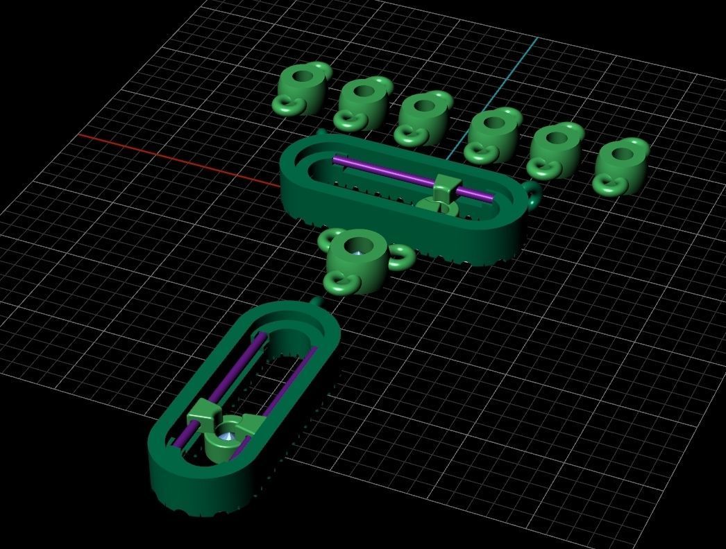 Messika Pendant Necklace Move Uno 2 Rows Pave 3D print model_3