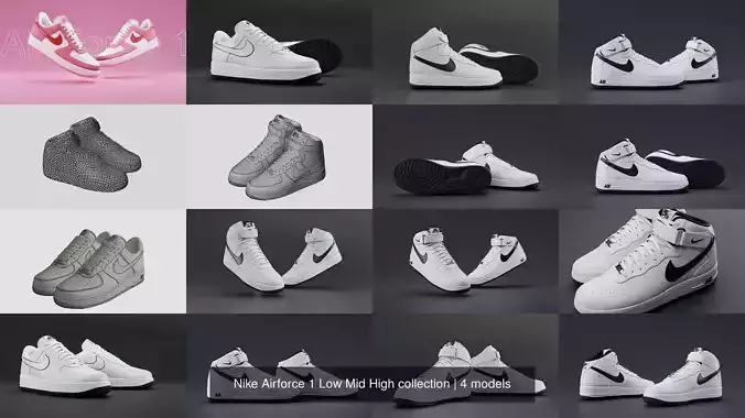Nike Airforce 1 Low Mid High collection 