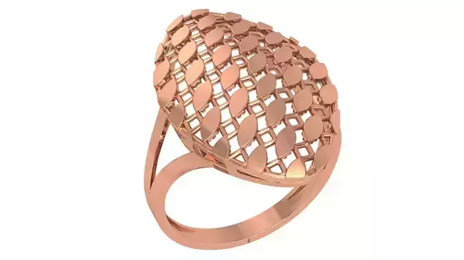 Fusion Wire Mesh Plain Gold Ring 3dm stl renders details 3D print model
