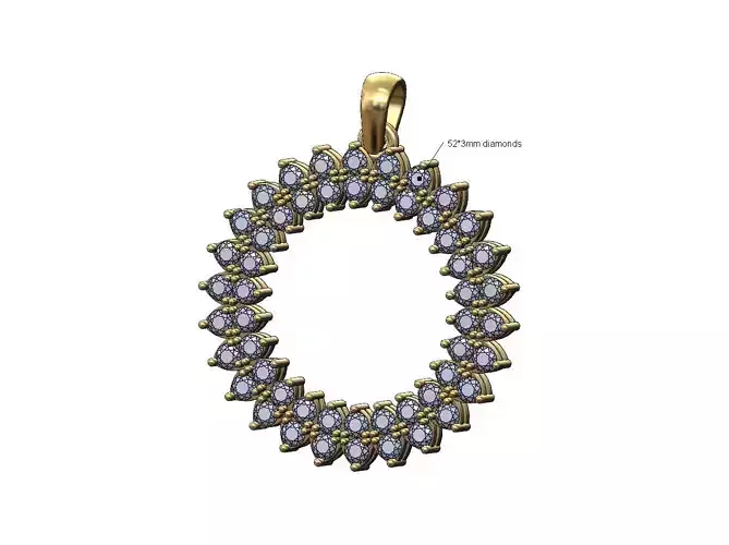 Memory 3mm marquise diamond prong plate halo pendant with bail