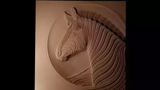 Zebra CNC 3d Print High Relief Sand Casting