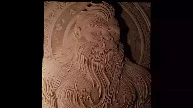 Yeti 02 CNC 3d Print High Relief Sand Casting