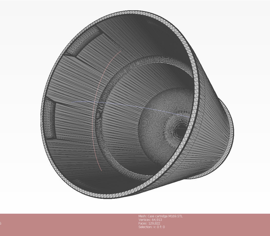 M918 40mm Projected Grenade Shell Projectile Cartridge  3D model_15