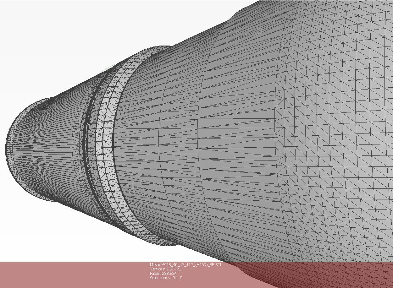 M918 40mm Projected Grenade Shell Projectile Cartridge  3D model_13