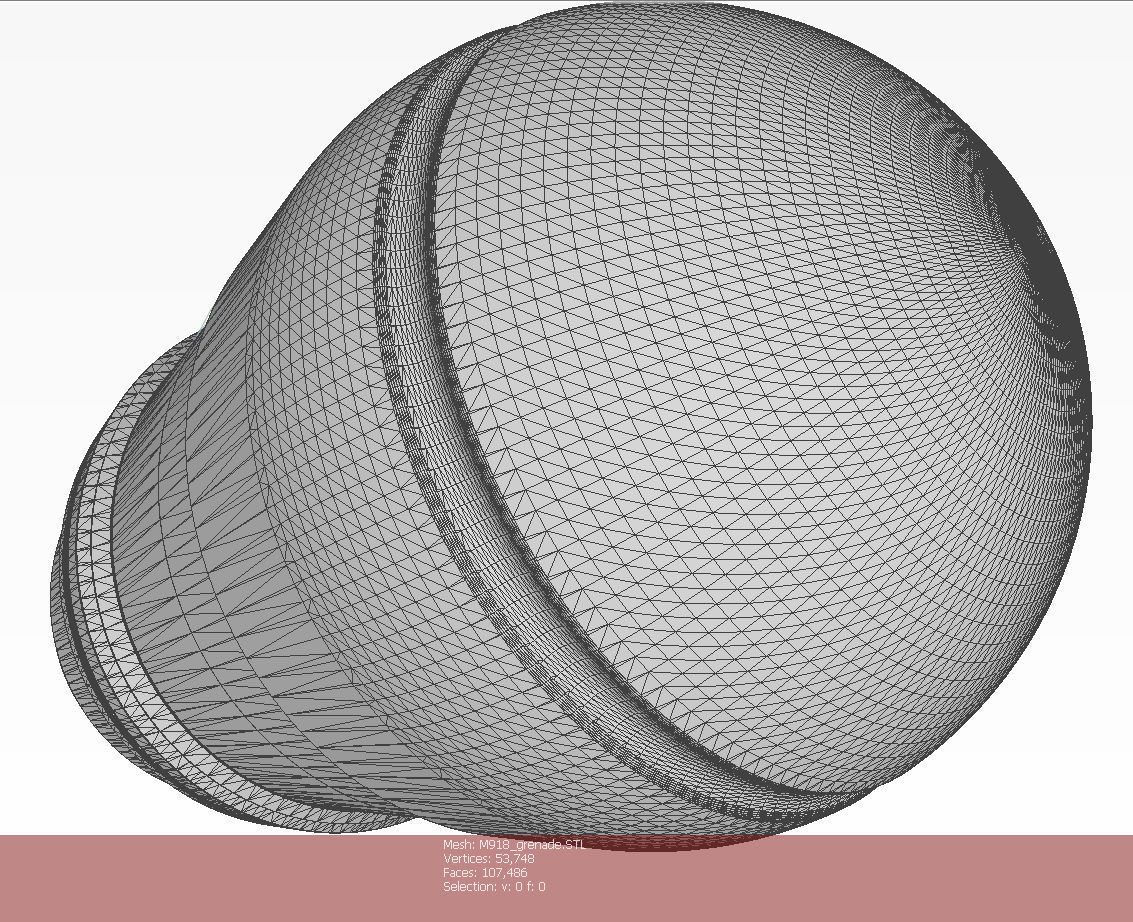 M918 40mm Projected Grenade Shell Projectile Cartridge  3D model_17