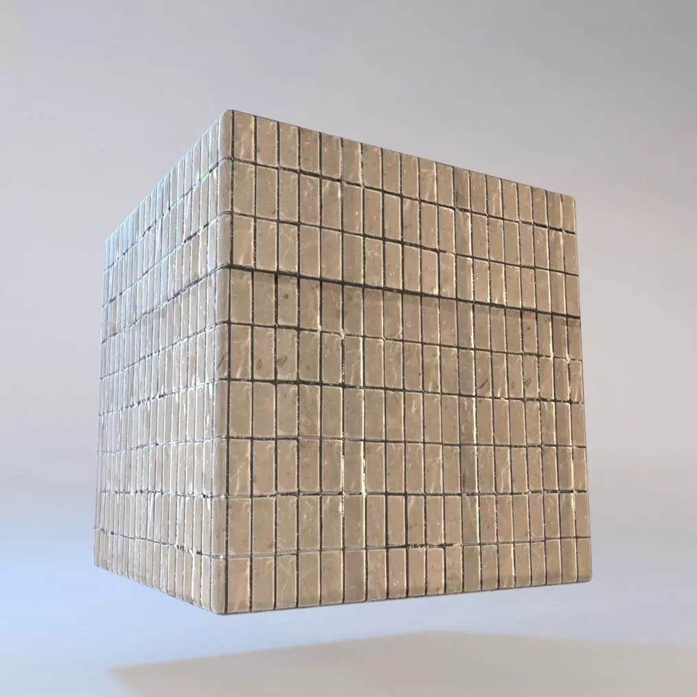 Subway Tiles 3D model_0