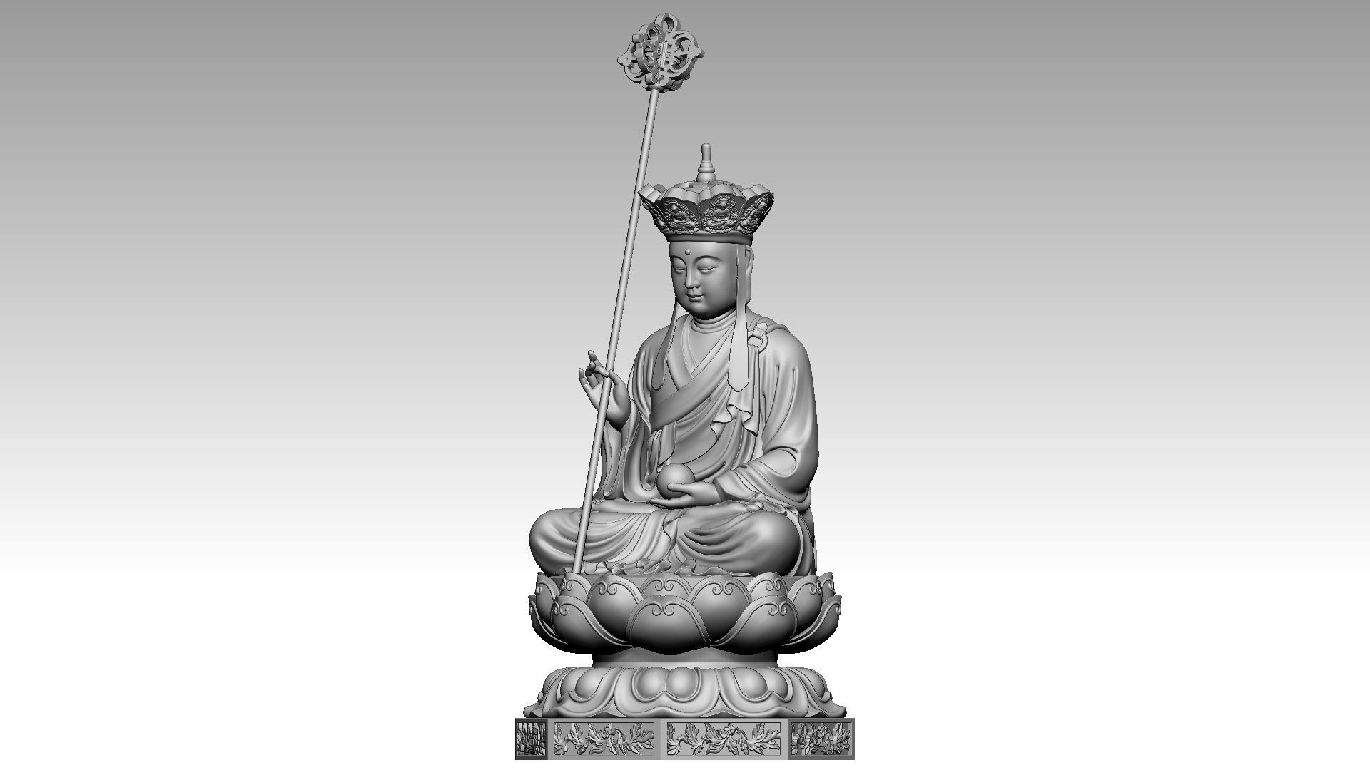 Ksitigarbha 3D print model_1