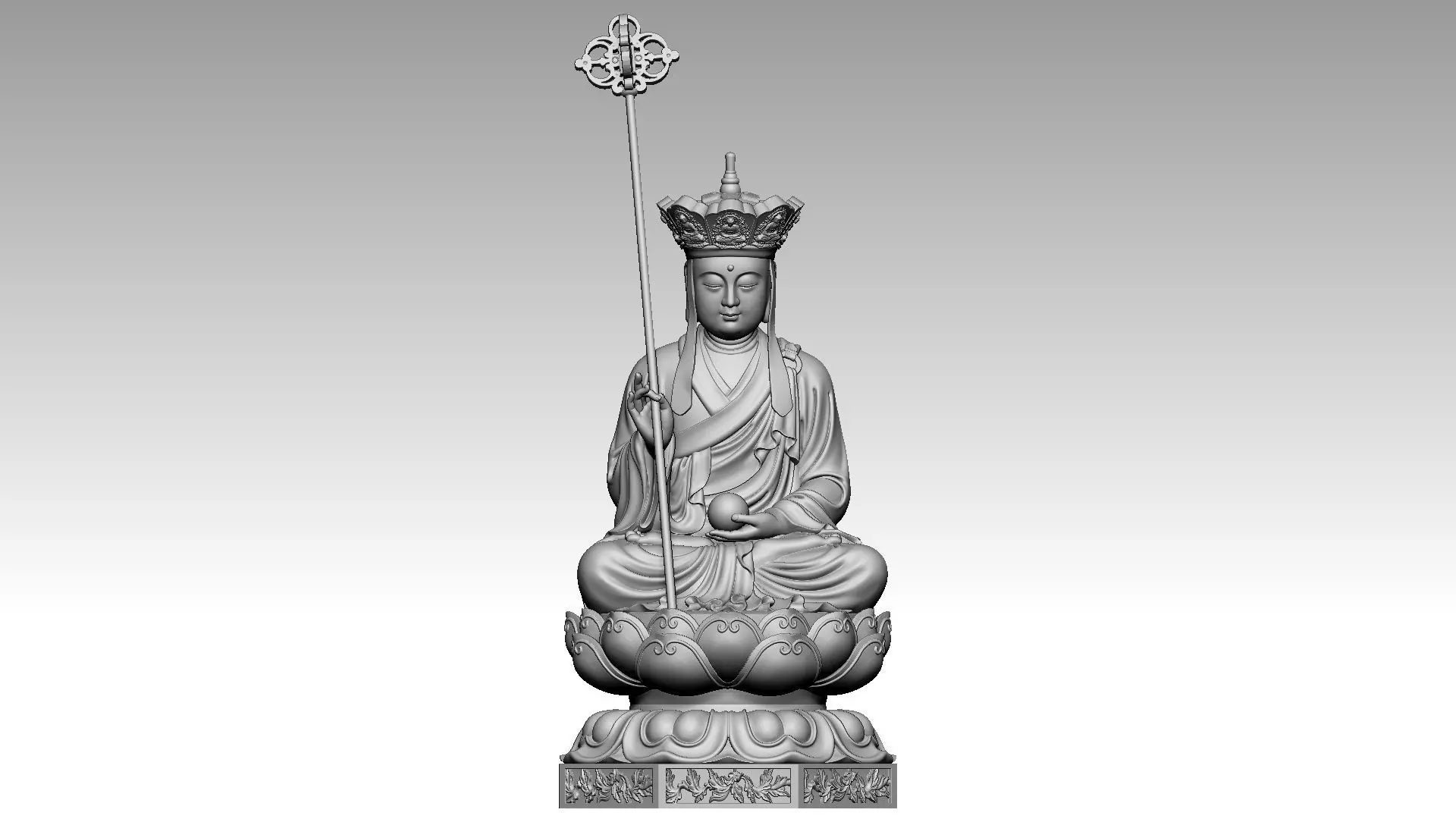 Ksitigarbha 3D print model_0