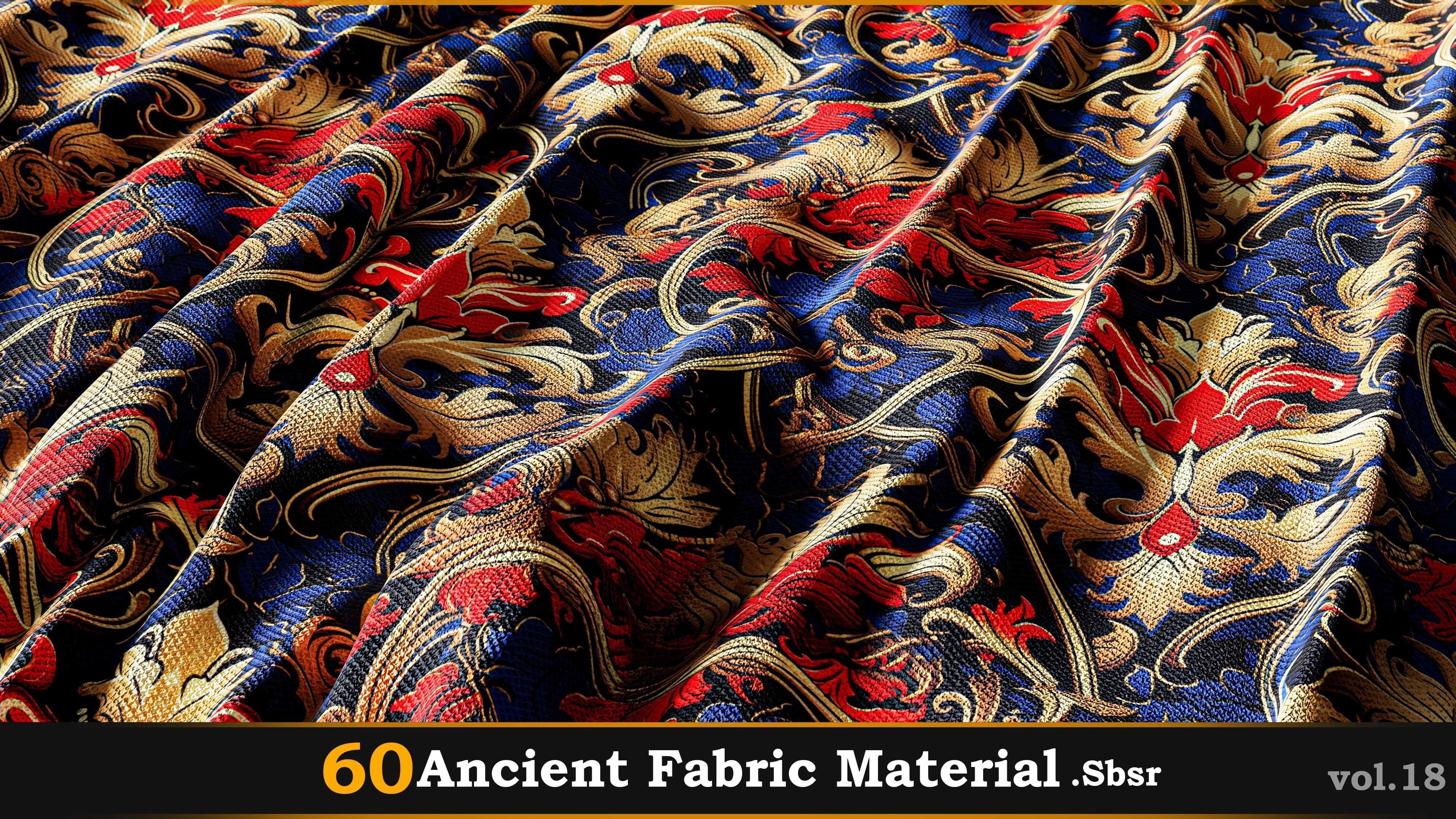 60 Ancient Fabric Material-Sbsar Vol-18 Texture_60