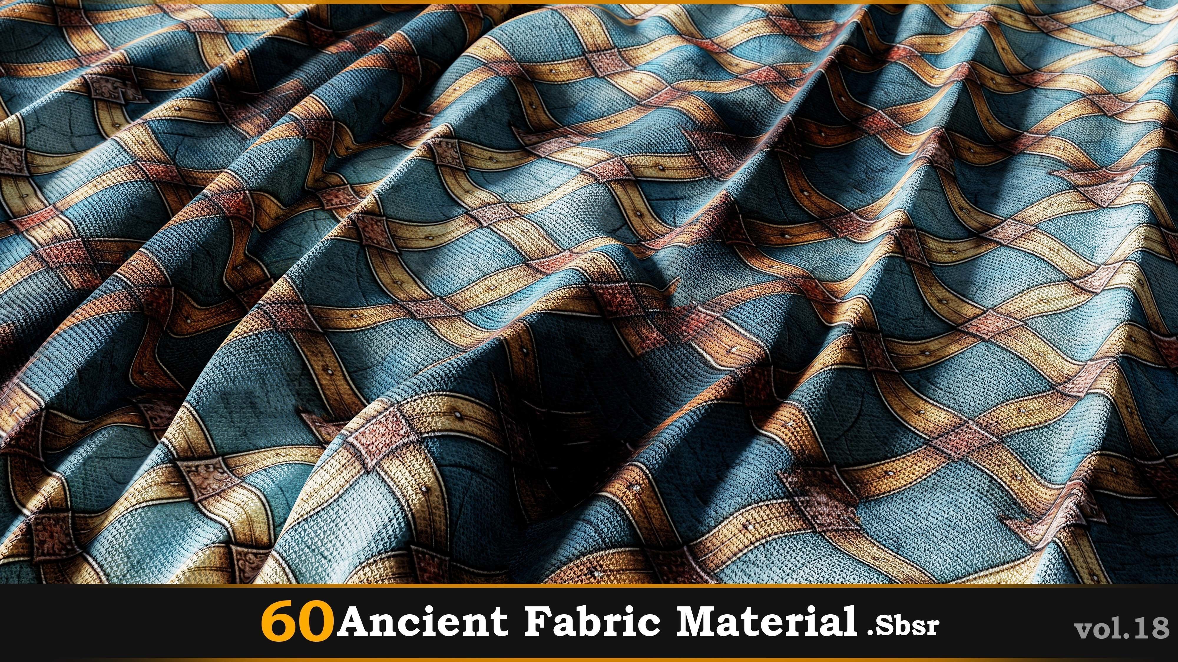60 Ancient Fabric Material-Sbsar Vol-18 Texture_41