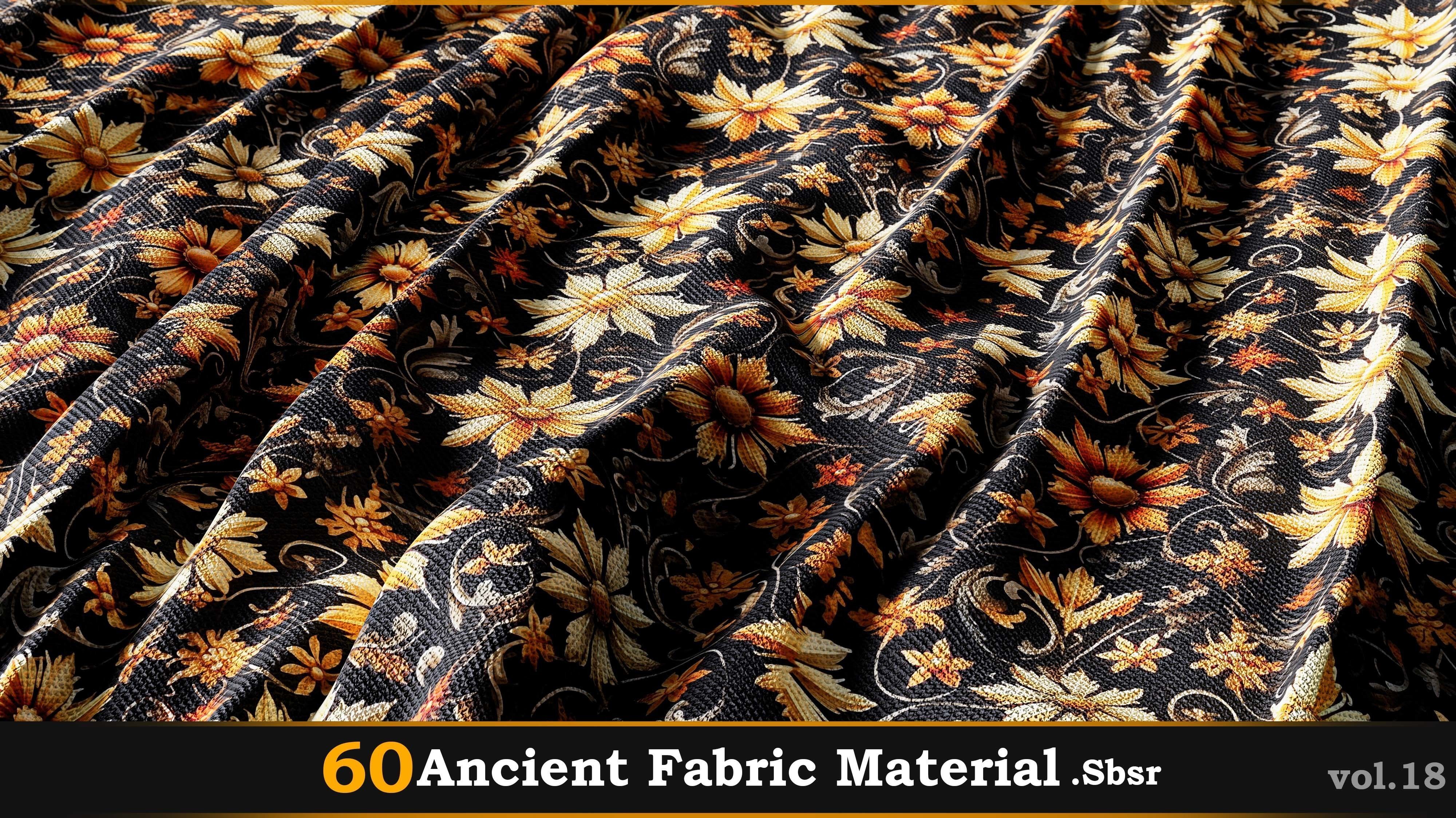 60 Ancient Fabric Material-Sbsar Vol-18 Texture_53