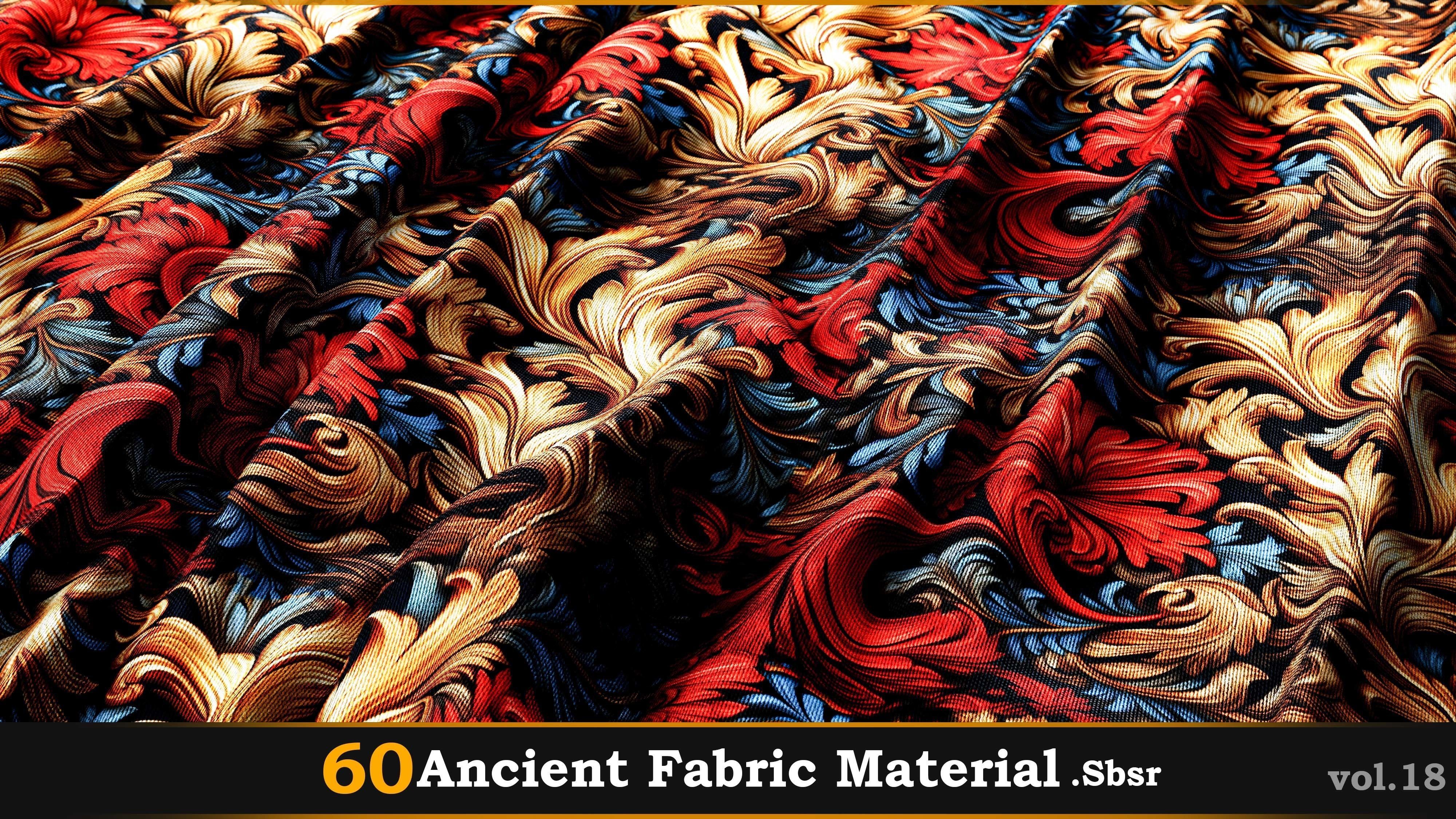 60 Ancient Fabric Material-Sbsar Vol-18 Texture_9
