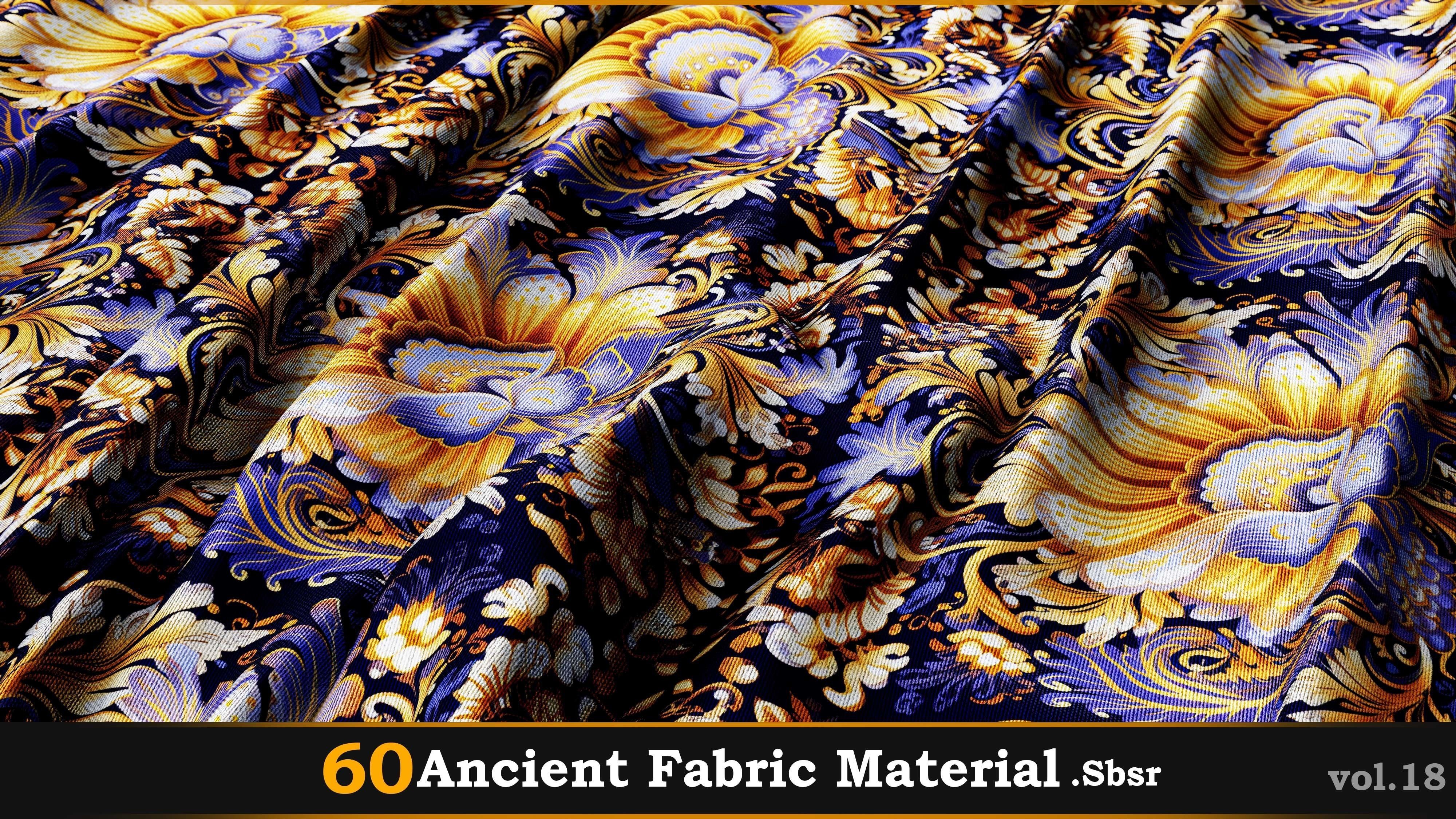 60 Ancient Fabric Material-Sbsar Vol-18 Texture_14