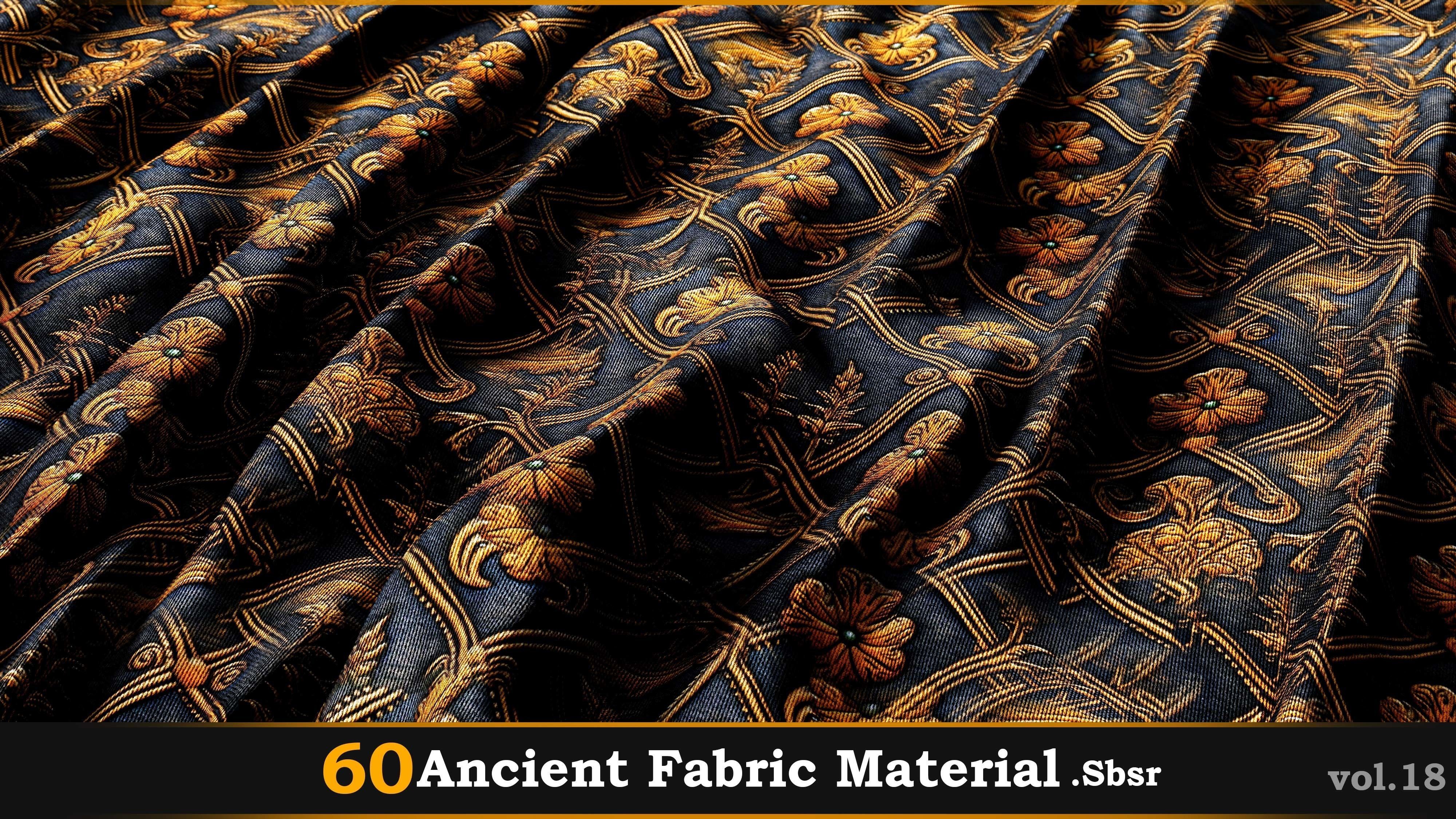 60 Ancient Fabric Material-Sbsar Vol-18 Texture_27