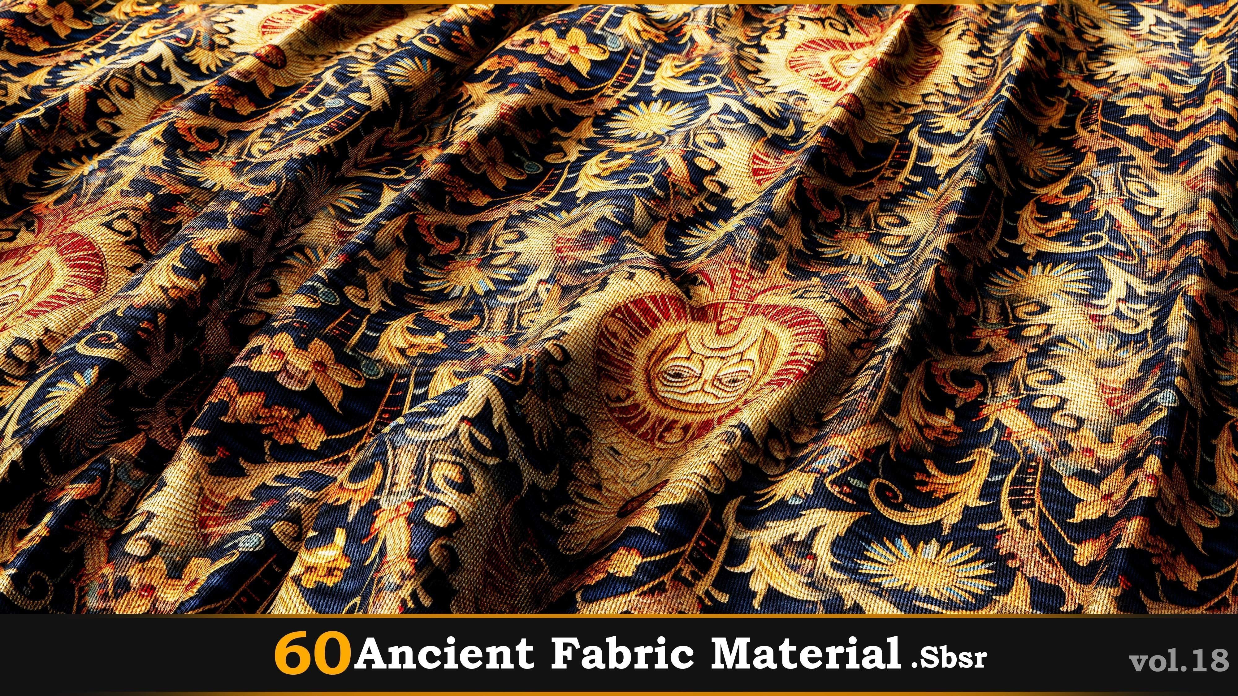 60 Ancient Fabric Material-Sbsar Vol-18 Texture_5