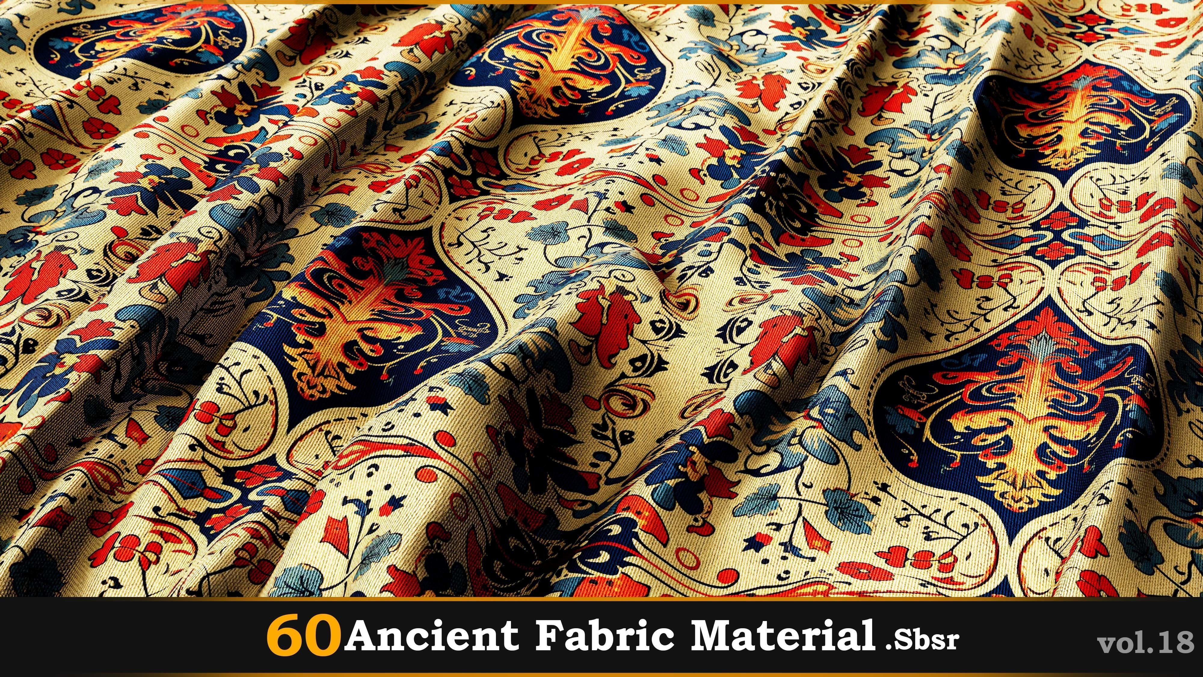 60 Ancient Fabric Material-Sbsar Vol-18 Texture_7