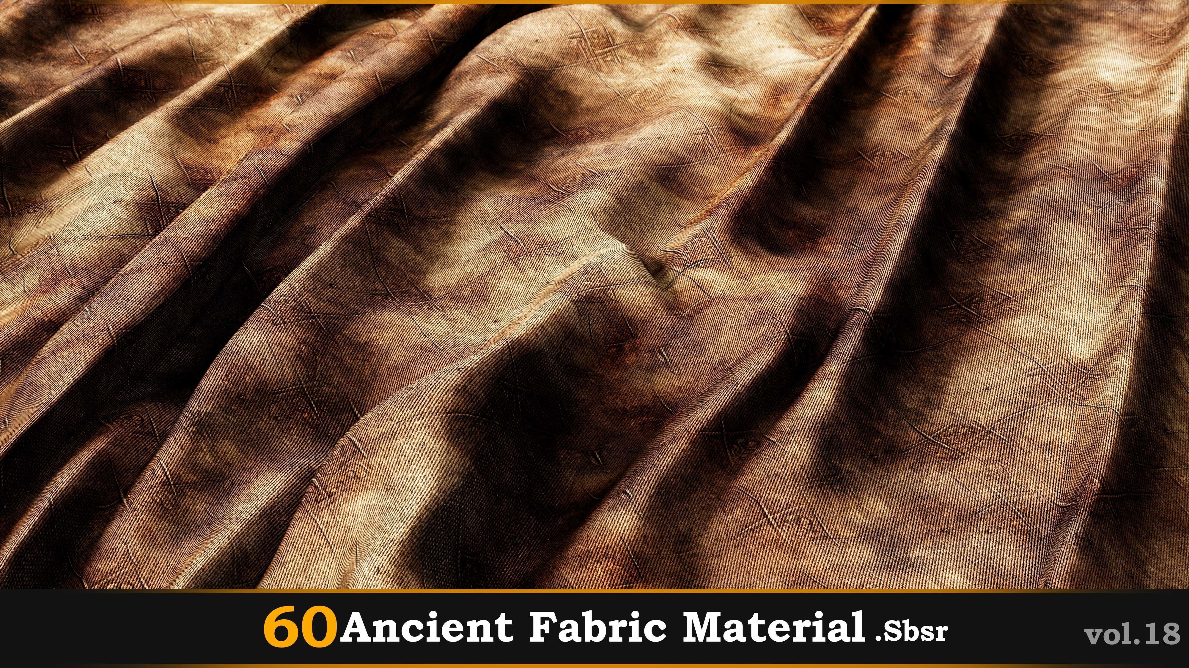 60 Ancient Fabric Material-Sbsar Vol-18 Texture_22
