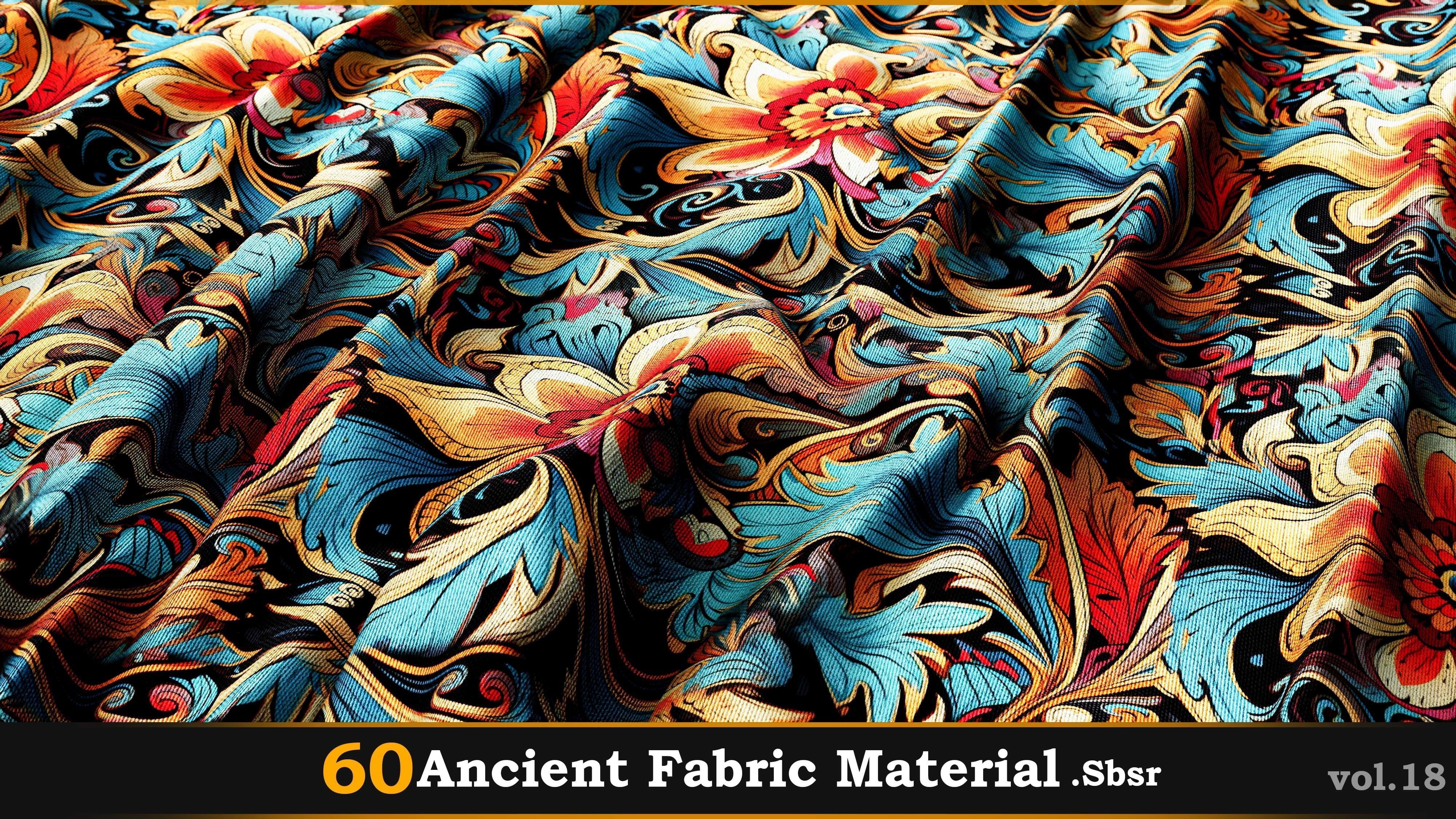 60 Ancient Fabric Material-Sbsar Vol-18 Texture_13