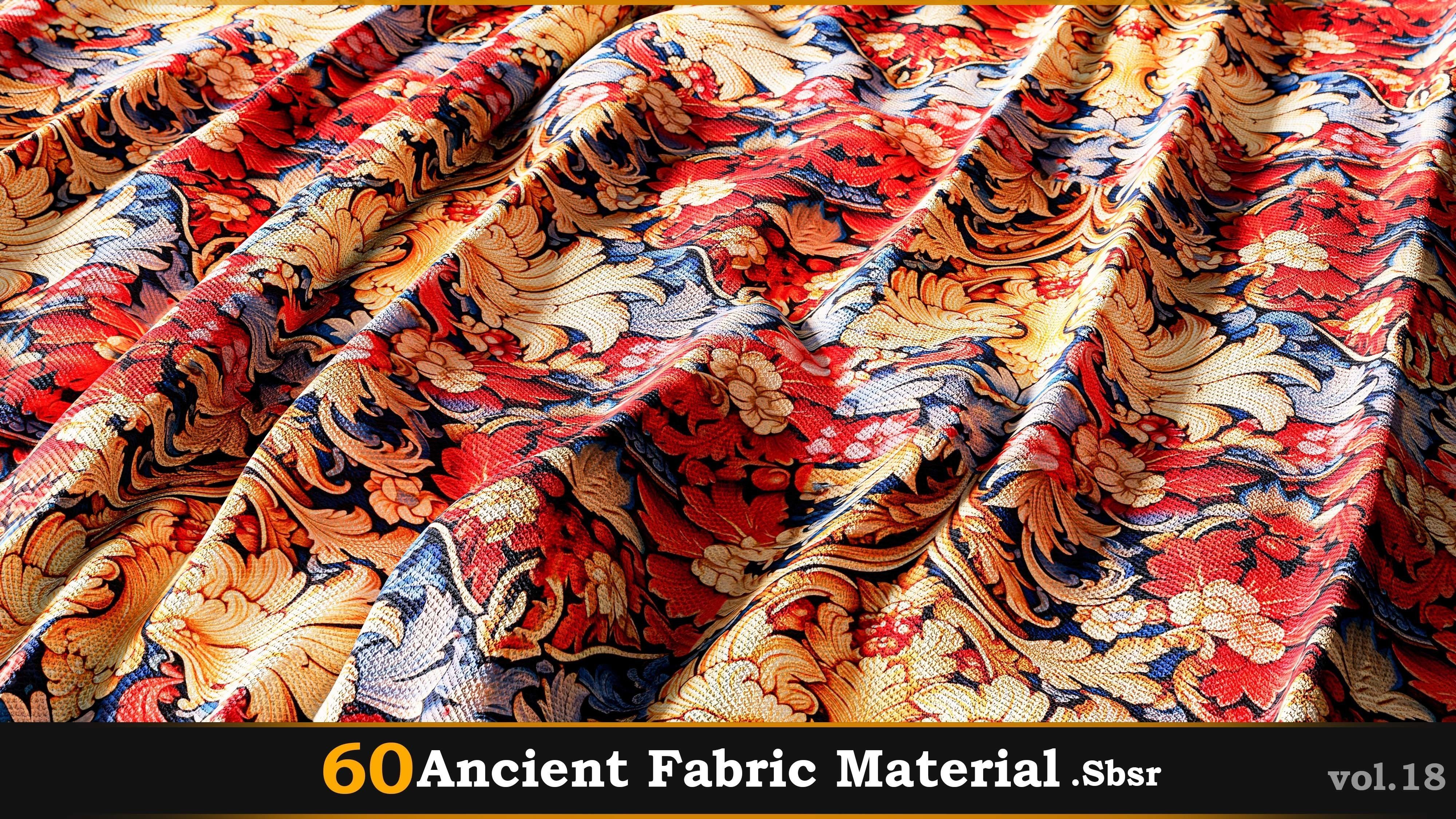 60 Ancient Fabric Material-Sbsar Vol-18 Texture_50
