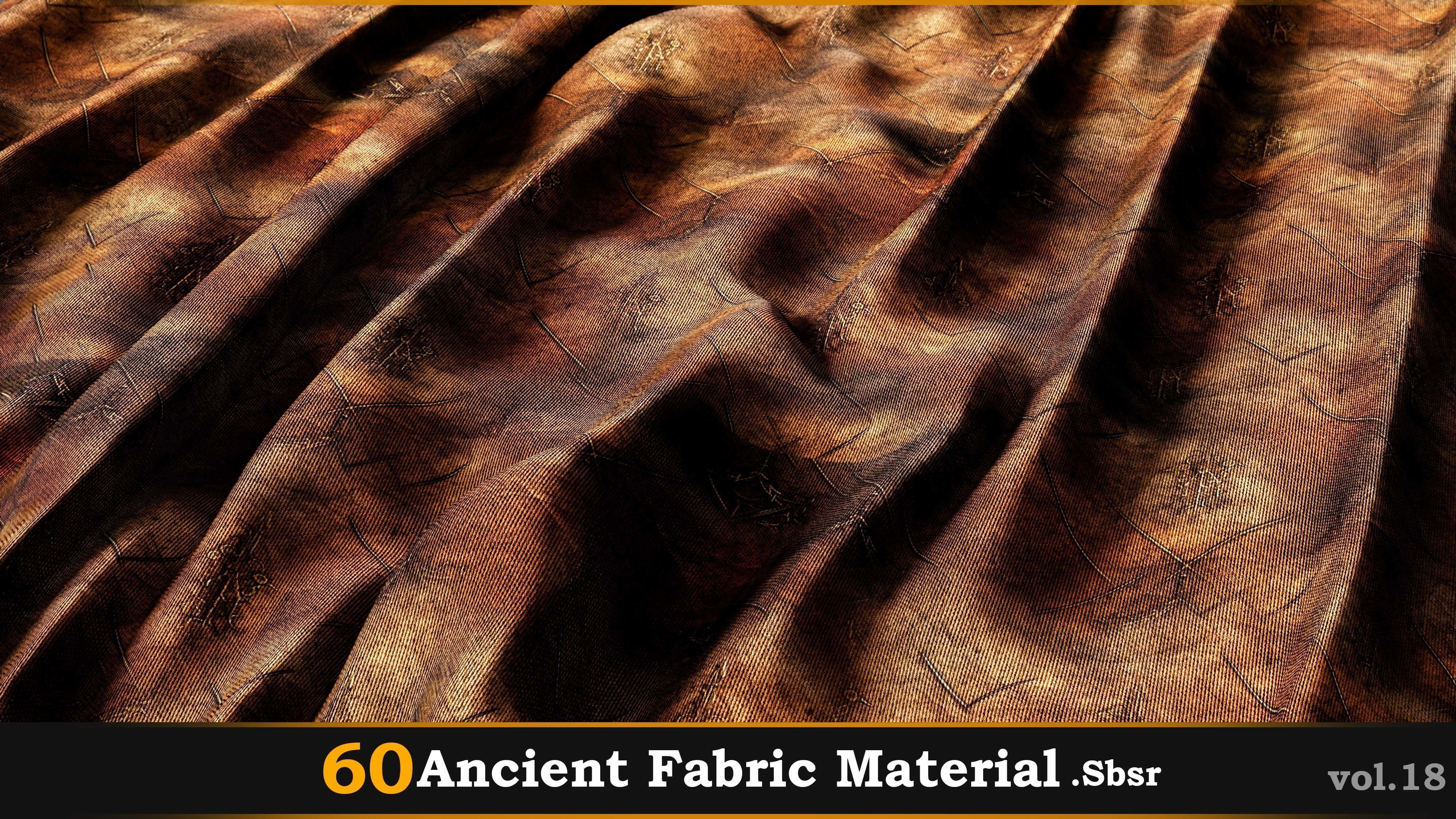 60 Ancient Fabric Material-Sbsar Vol-18 Texture_25