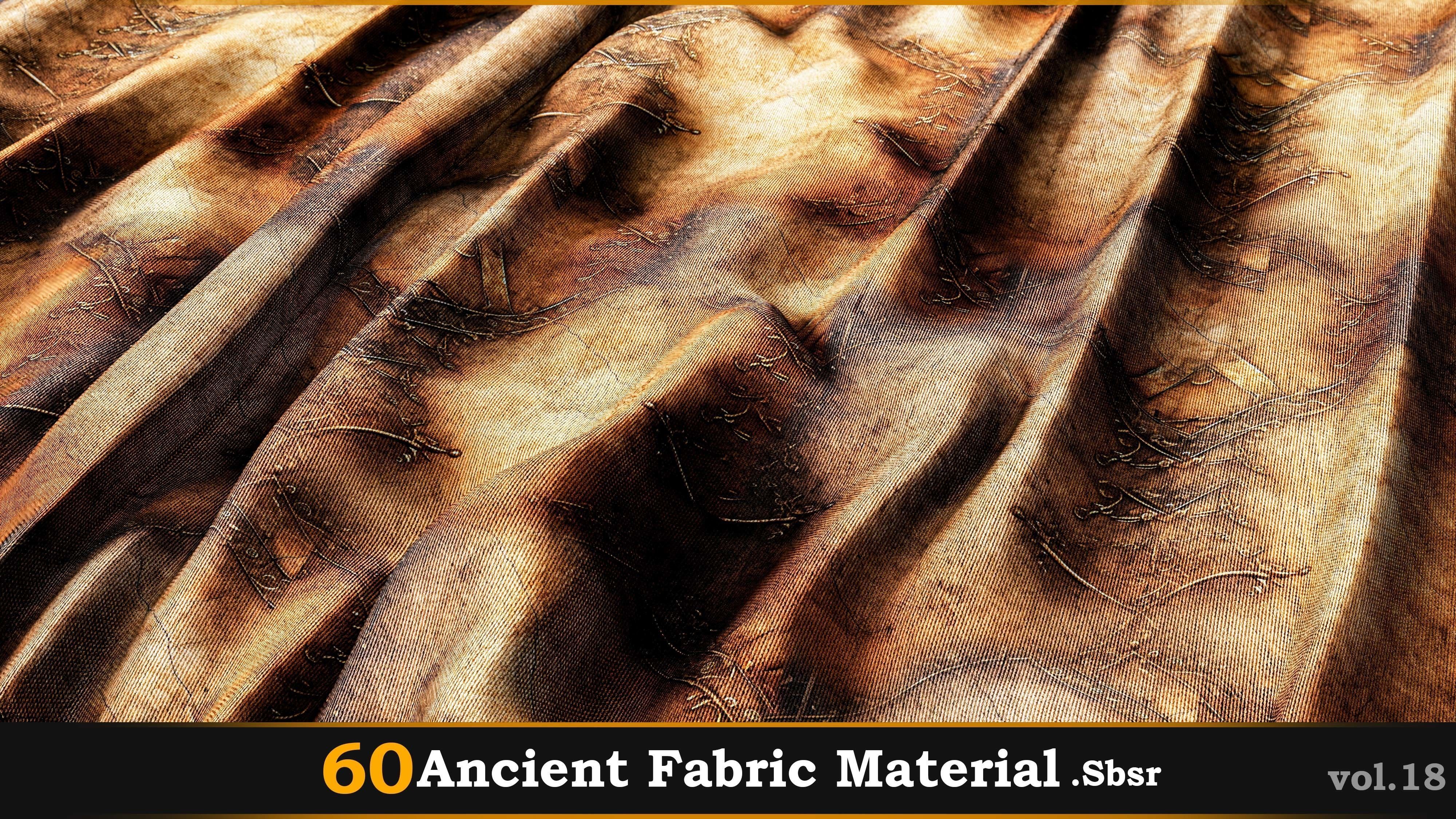 60 Ancient Fabric Material-Sbsar Vol-18 Texture_26