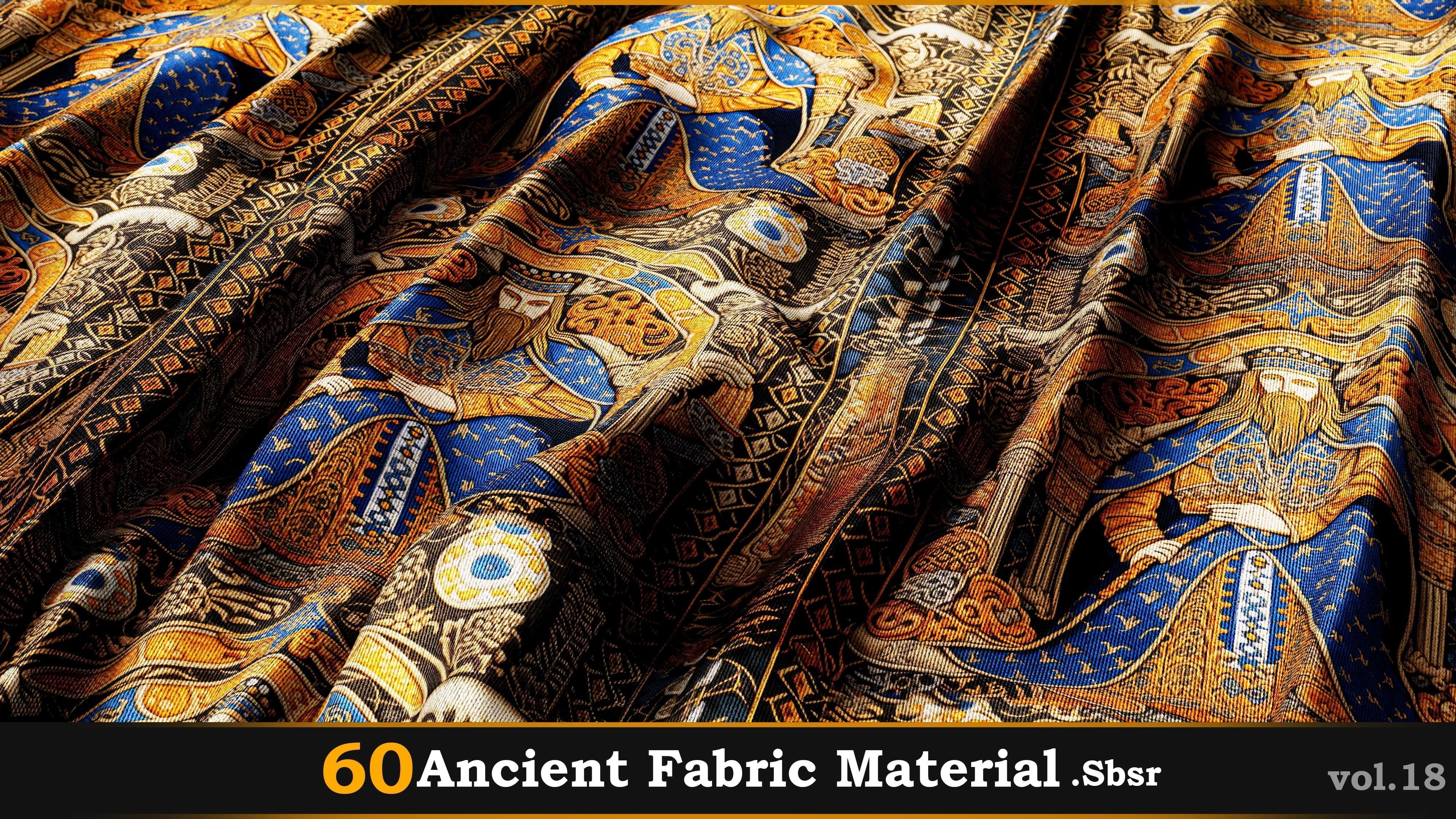 60 Ancient Fabric Material-Sbsar Vol-18 Texture_6
