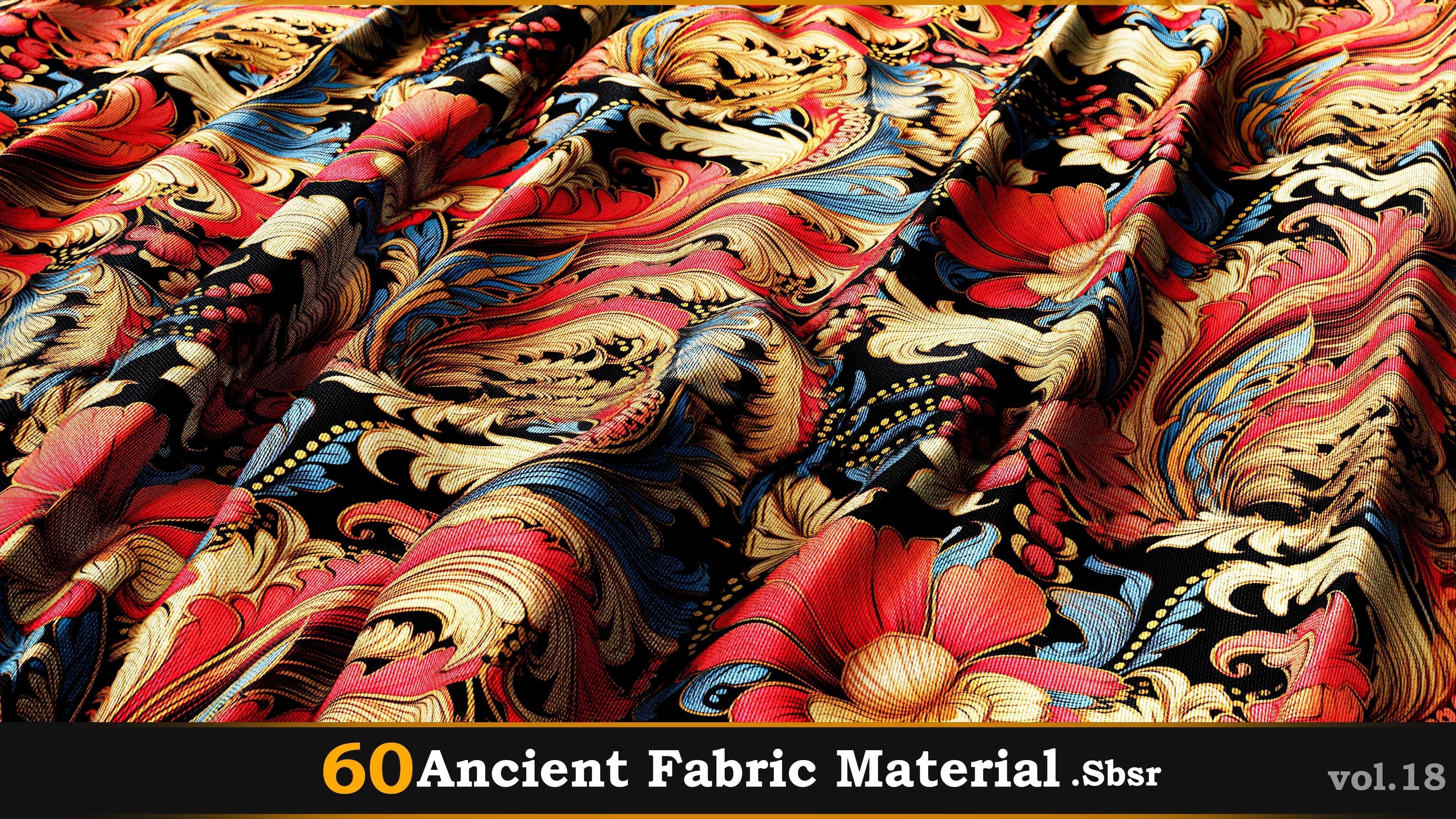 60 Ancient Fabric Material-Sbsar Vol-18 Texture_10