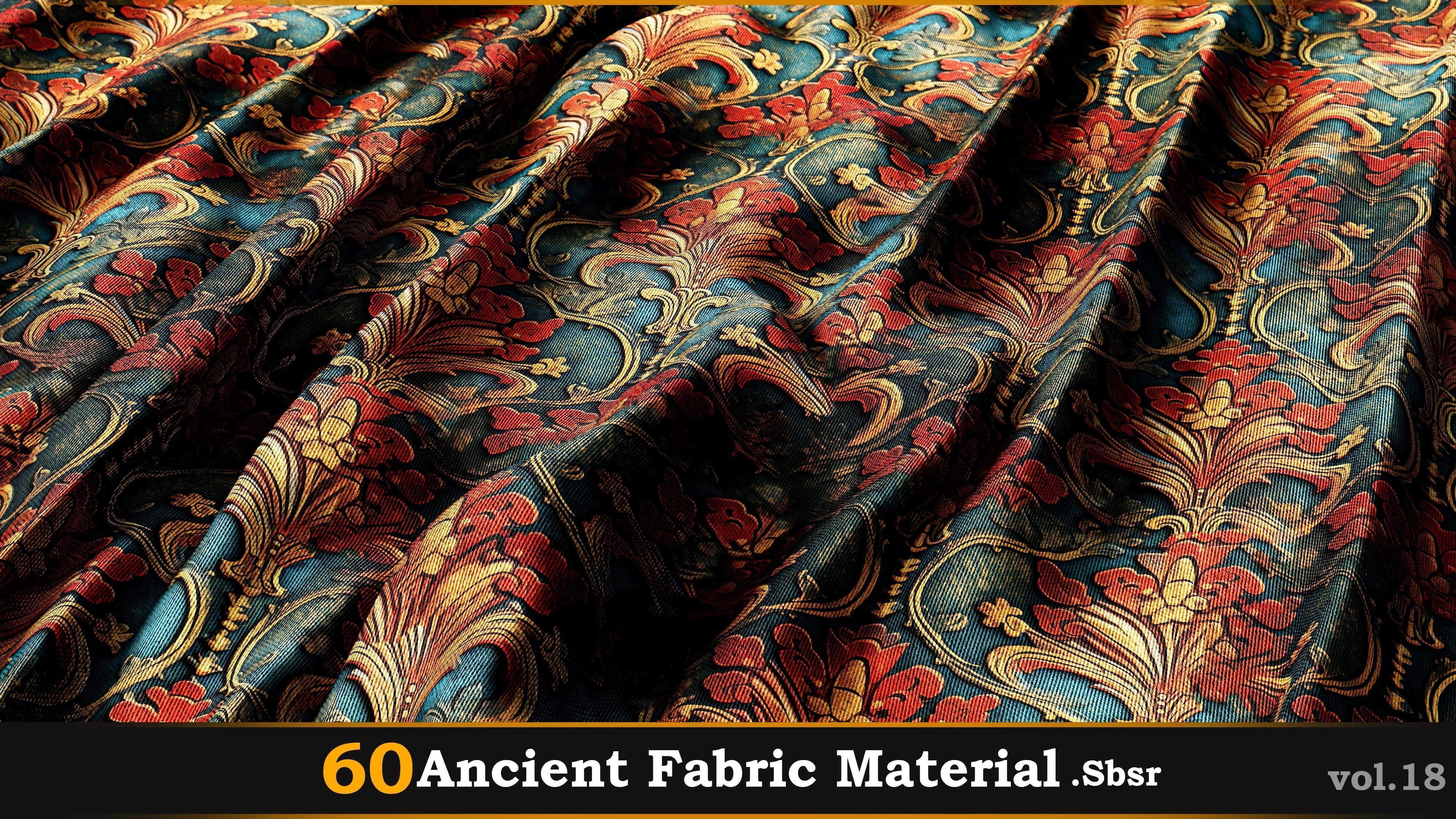 60 Ancient Fabric Material-Sbsar Vol-18 Texture_33