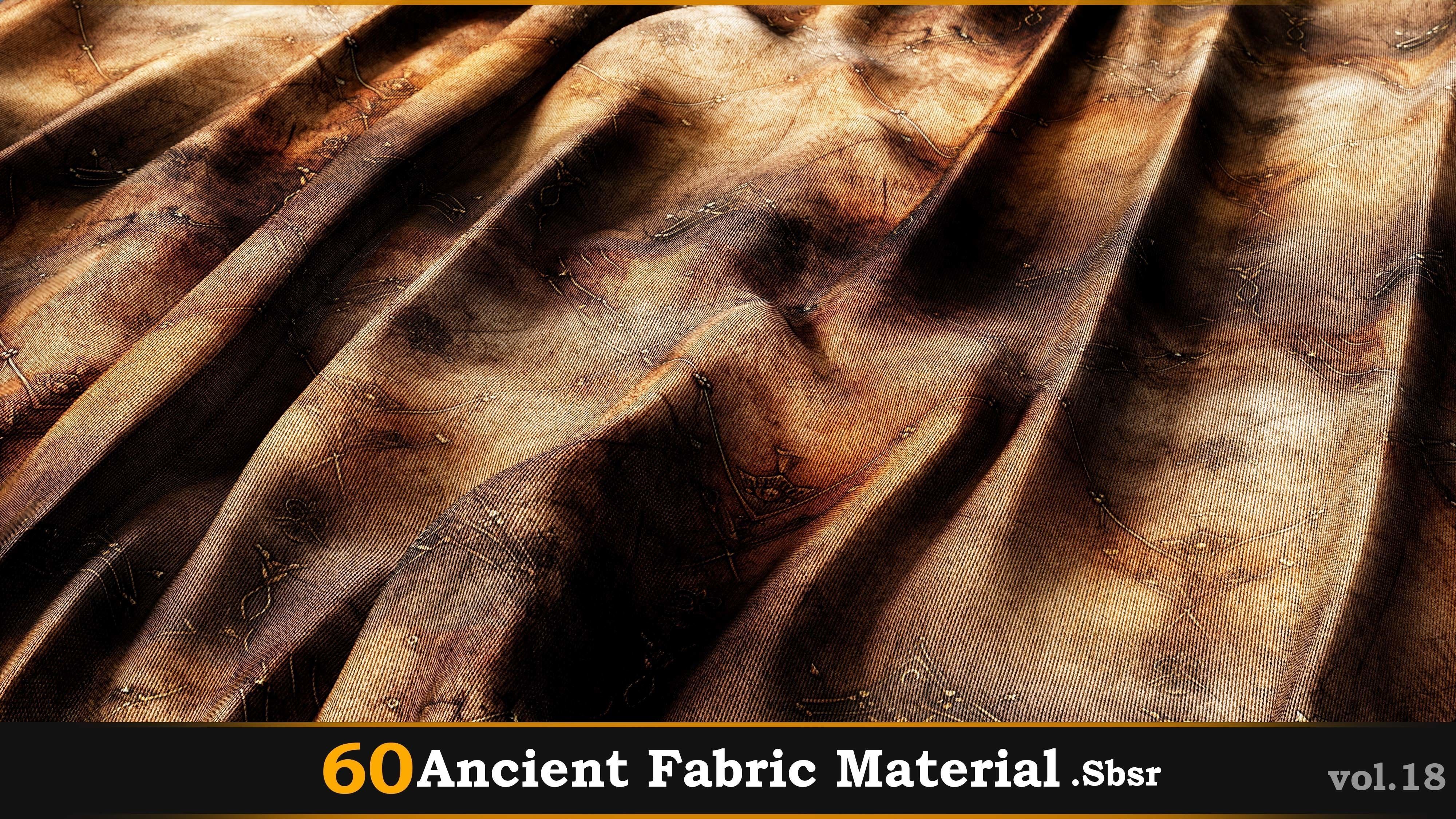 60 Ancient Fabric Material-Sbsar Vol-18 Texture_21