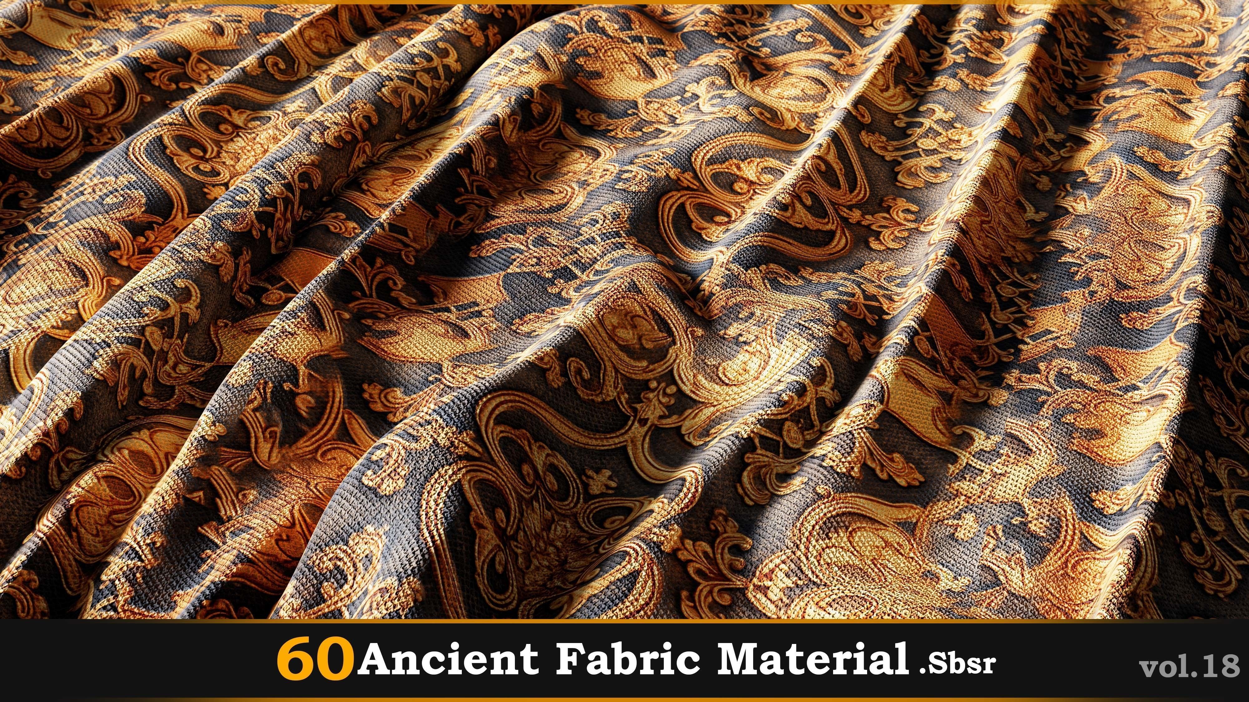 60 Ancient Fabric Material-Sbsar Vol-18 Texture_34