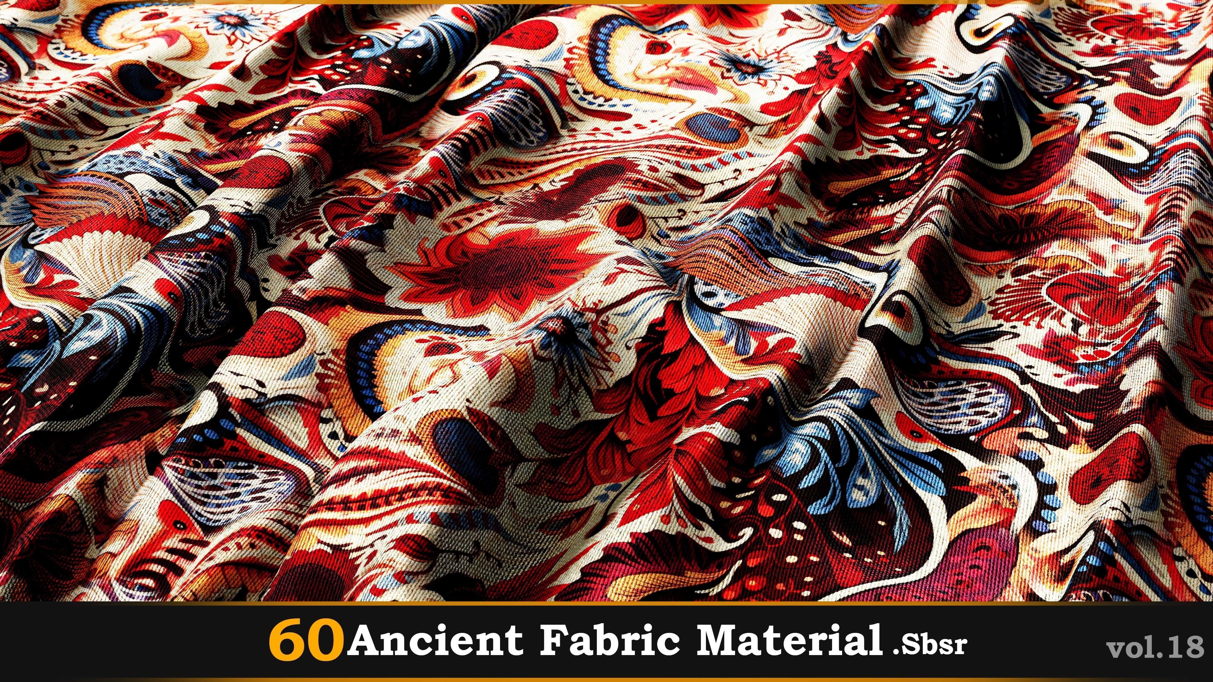 60 Ancient Fabric Material-Sbsar Vol-18 Texture_3