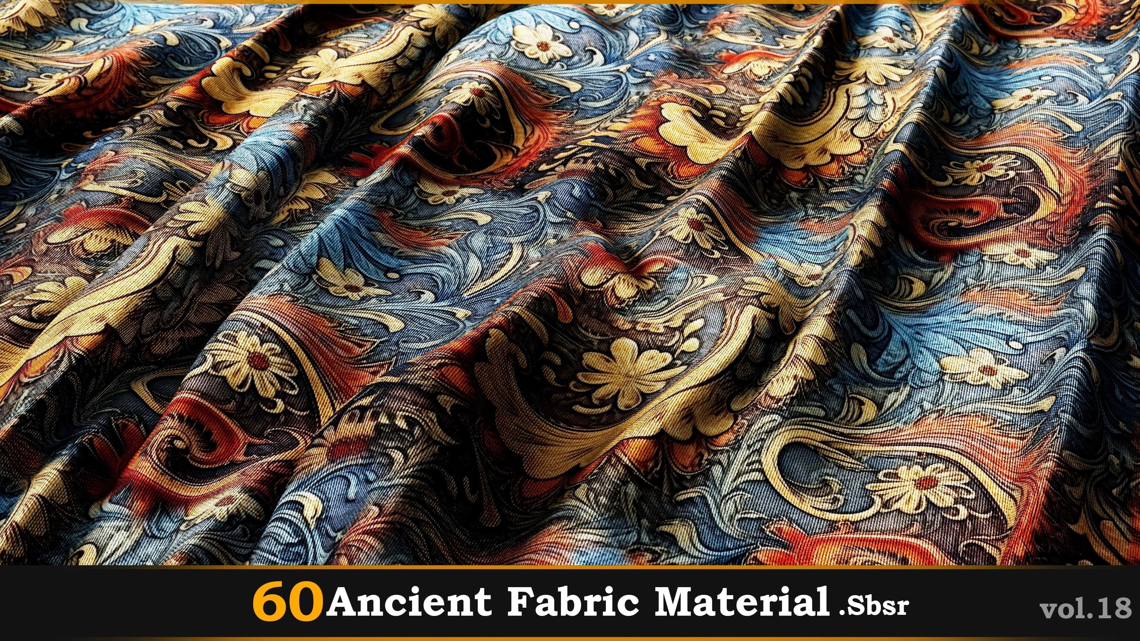60 Ancient Fabric Material-Sbsar Vol-18 Texture_28