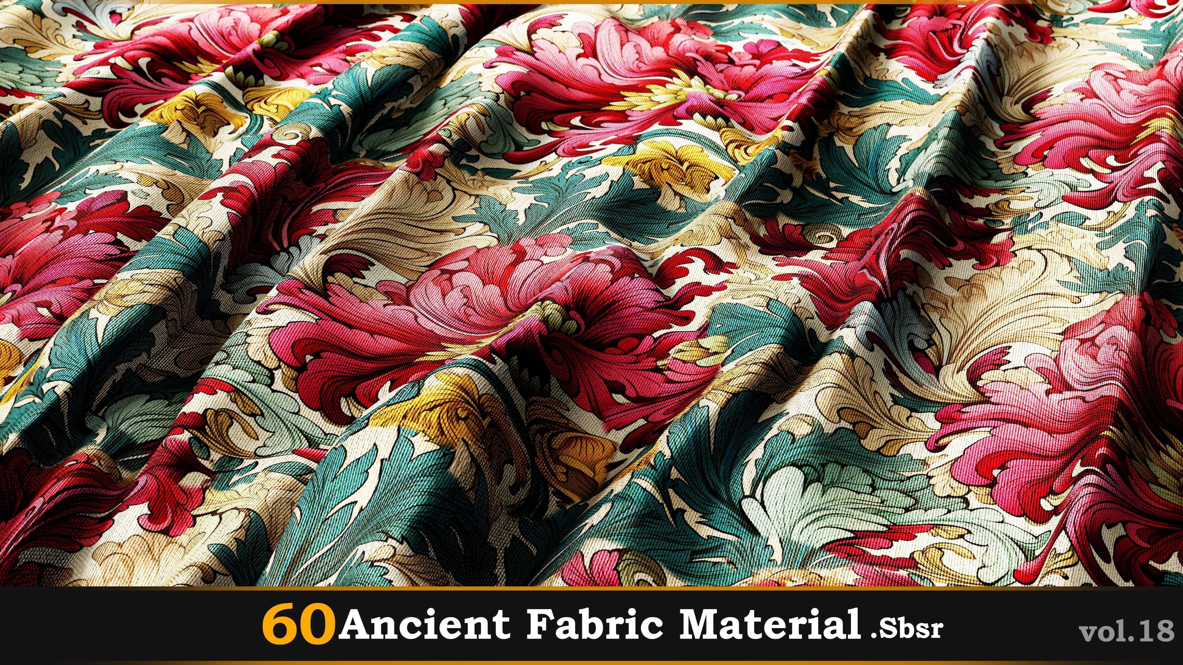 60 Ancient Fabric Material-Sbsar Vol-18 Texture_16