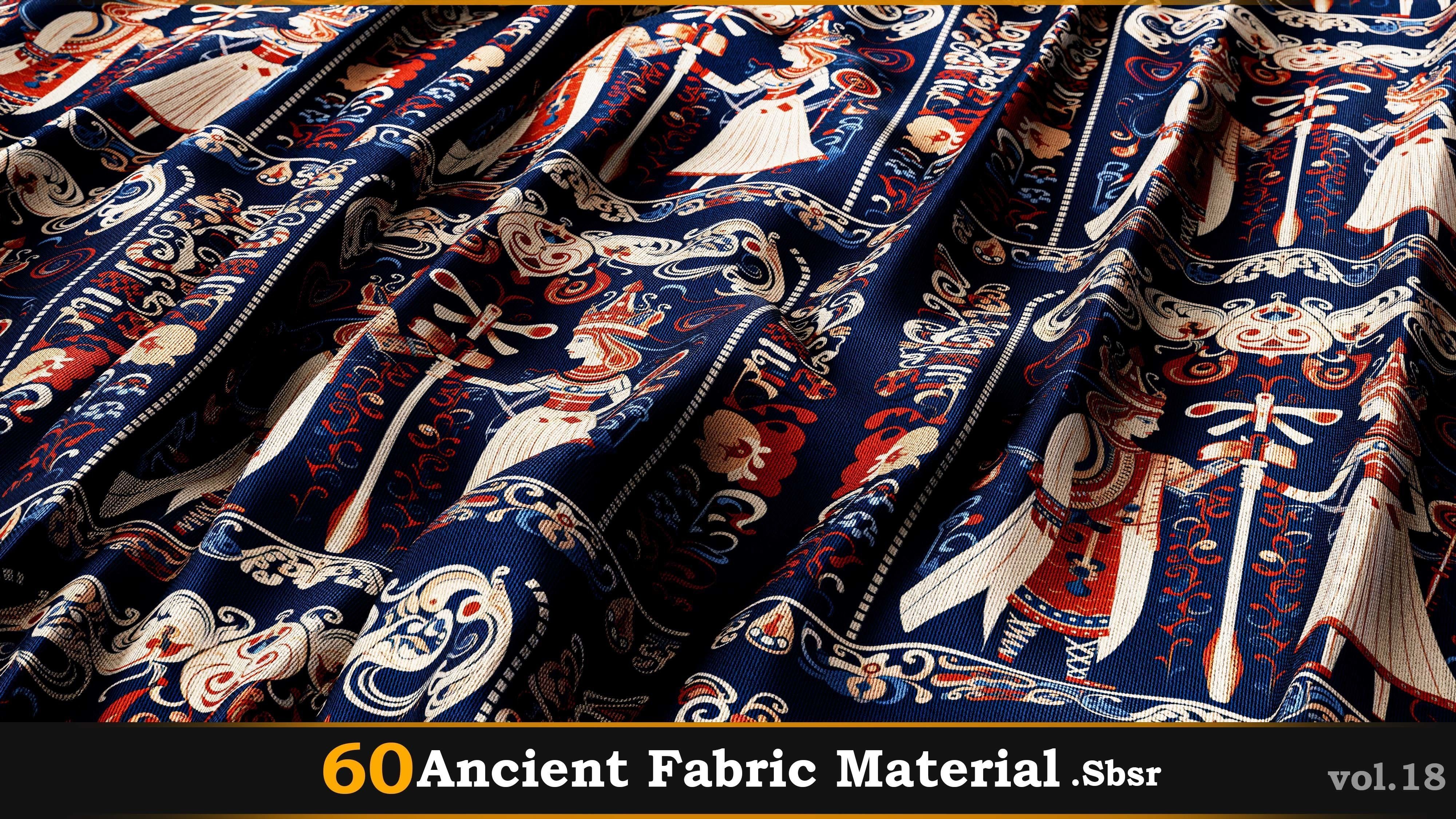 60 Ancient Fabric Material-Sbsar Vol-18 Texture_20