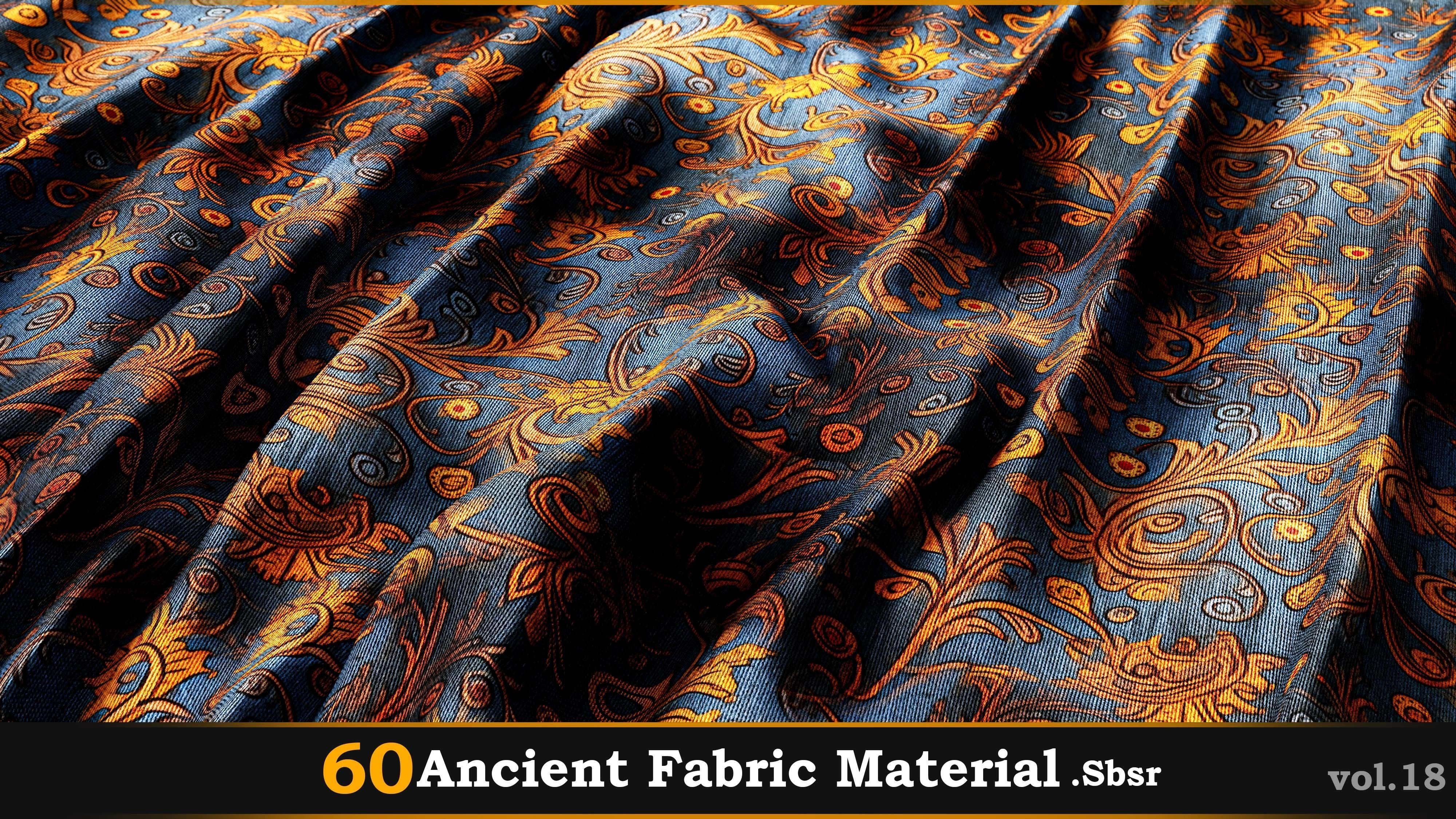 60 Ancient Fabric Material-Sbsar Vol-18 Texture_24