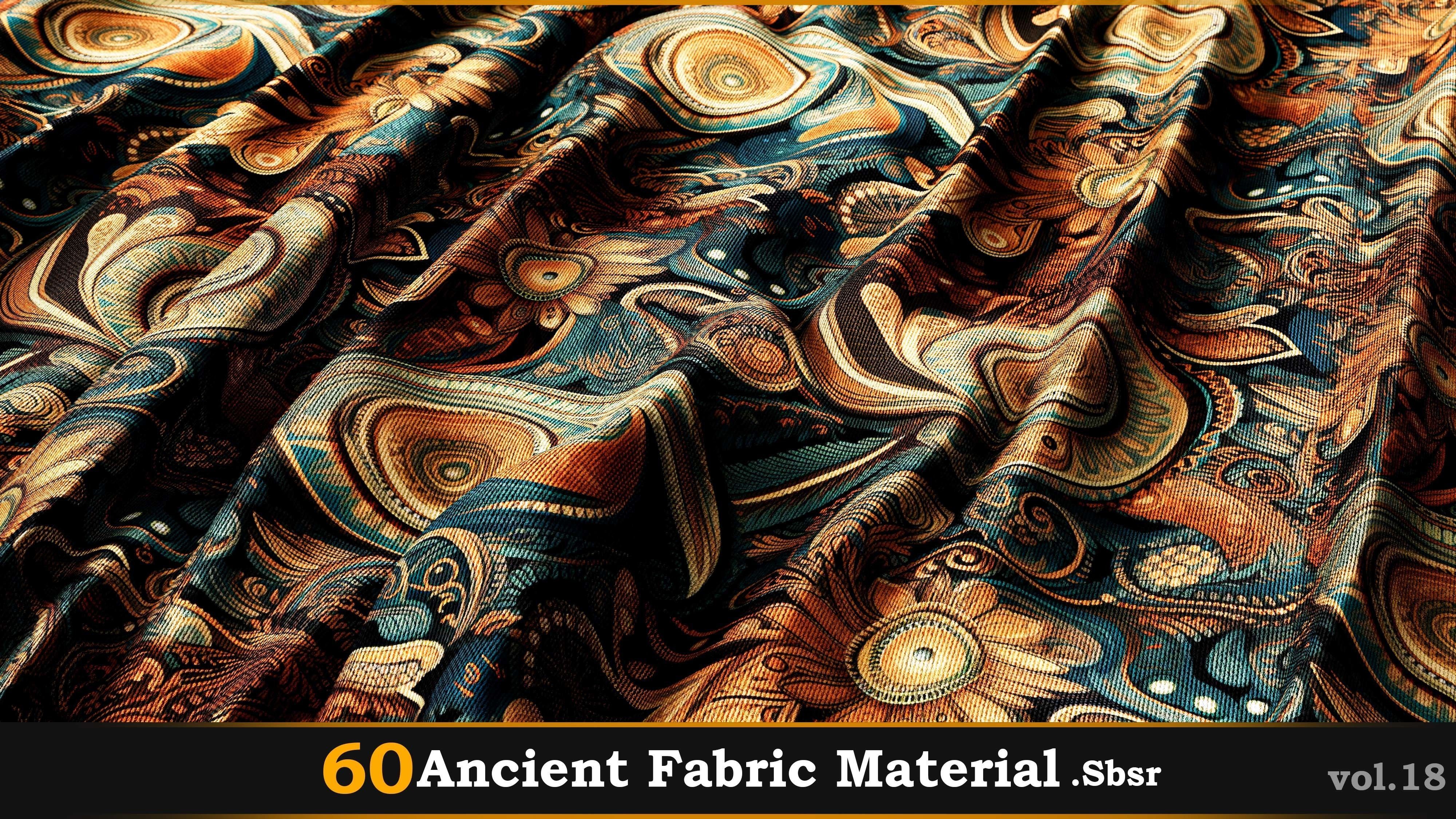 60 Ancient Fabric Material-Sbsar Vol-18 Texture_2