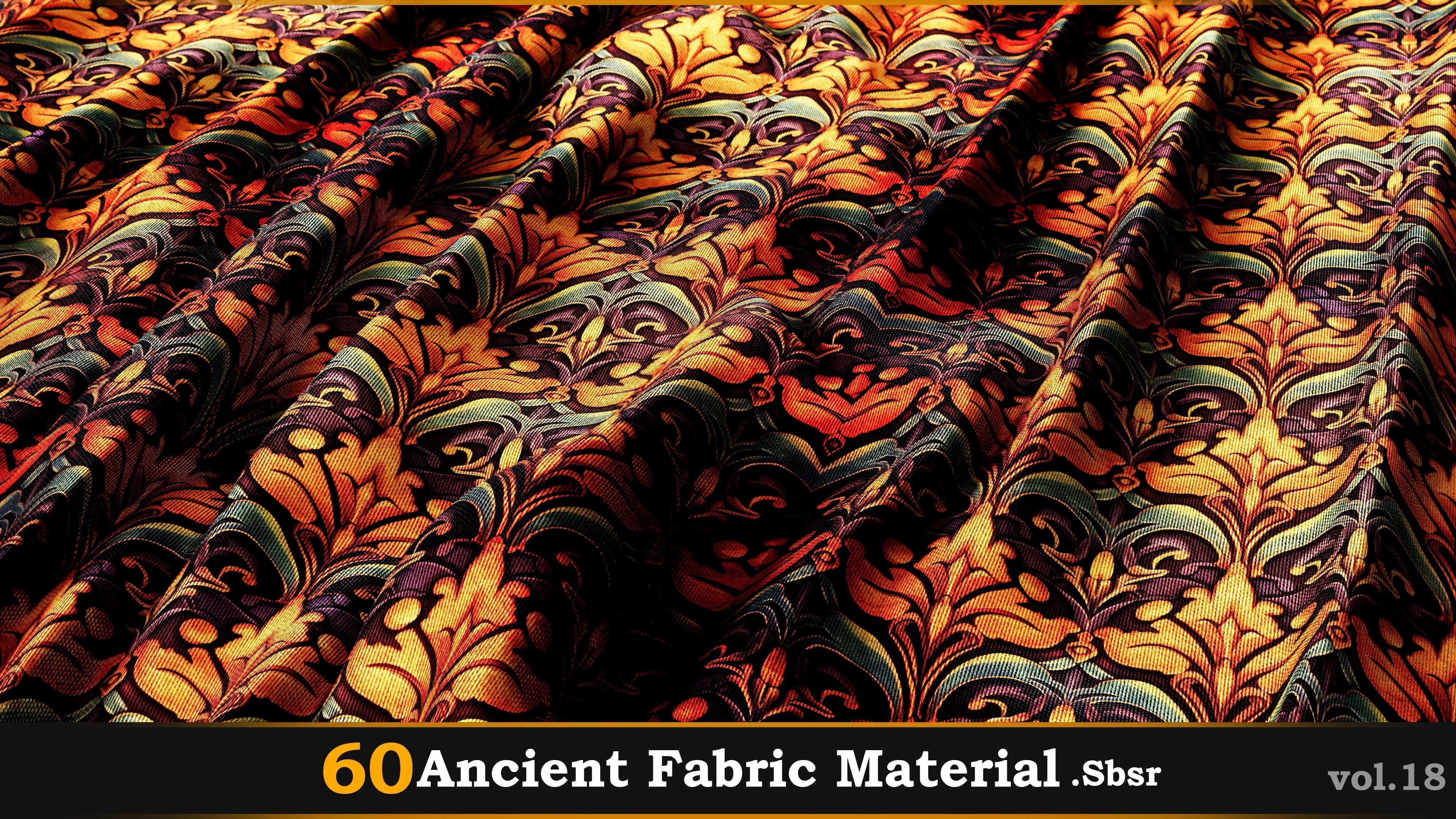 60 Ancient Fabric Material-Sbsar Vol-18 Texture_31