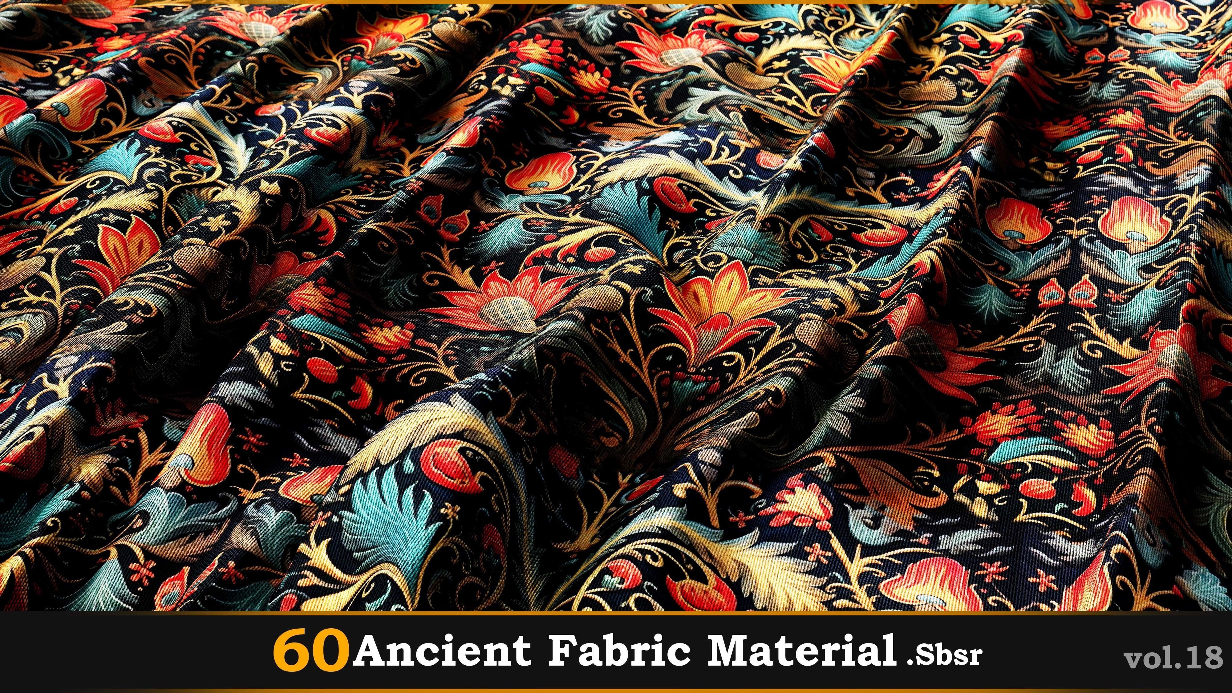 60 Ancient Fabric Material-Sbsar Vol-18 Texture_12