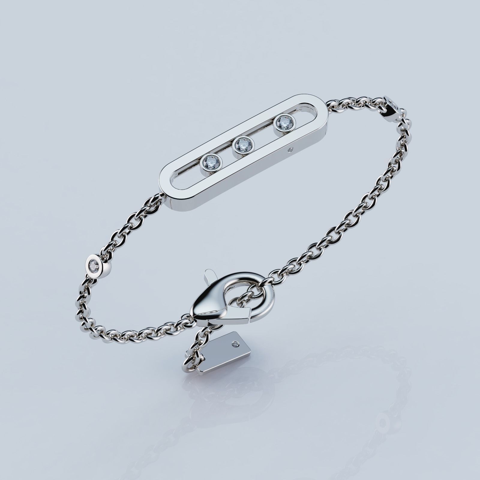 Bracelet Messika Move 3D print model_2